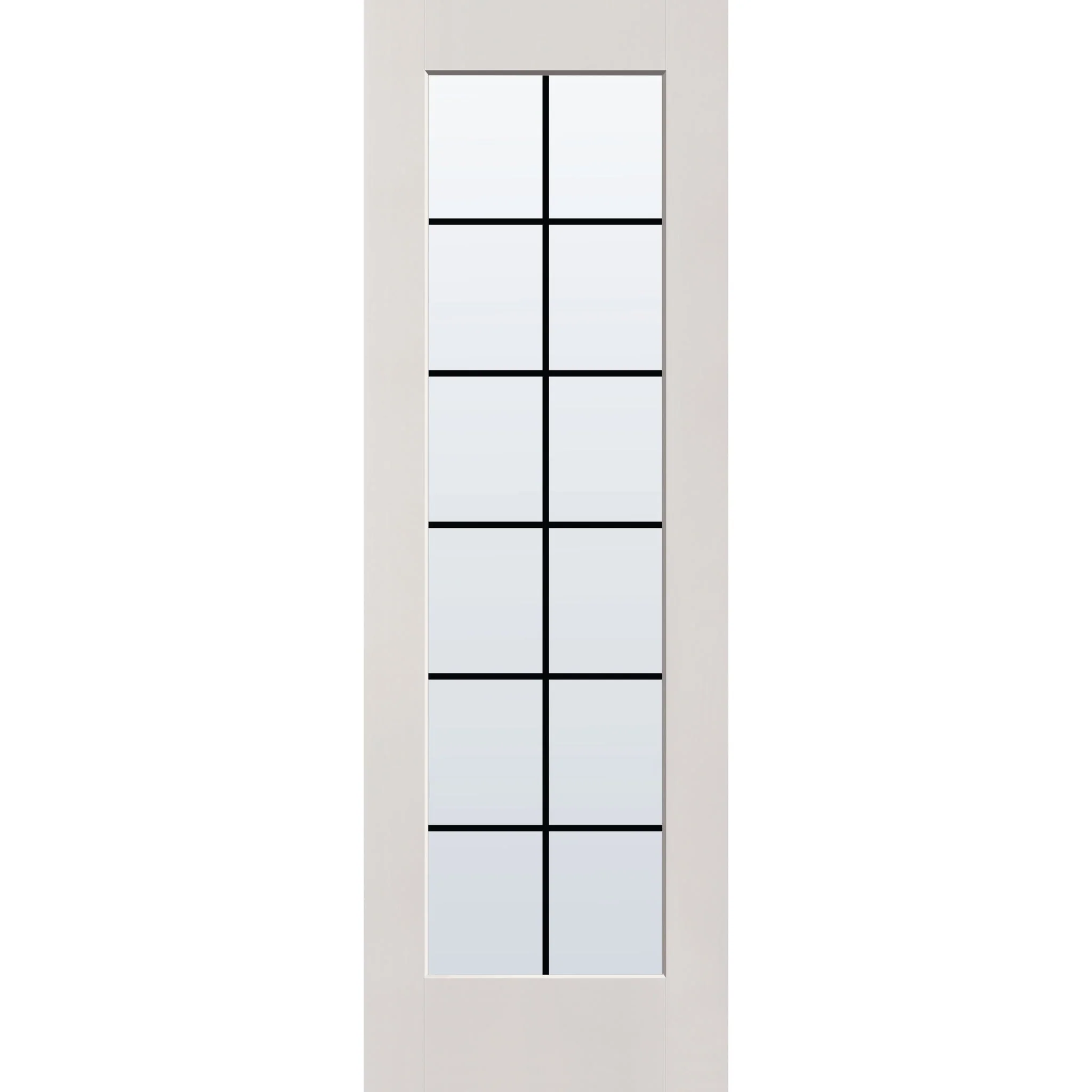 Grills Between Glass 12 Light Flush Glazed Hurricane-Rated Fiberglass Entry Door - Full Lite (32" x 96") - Image 4