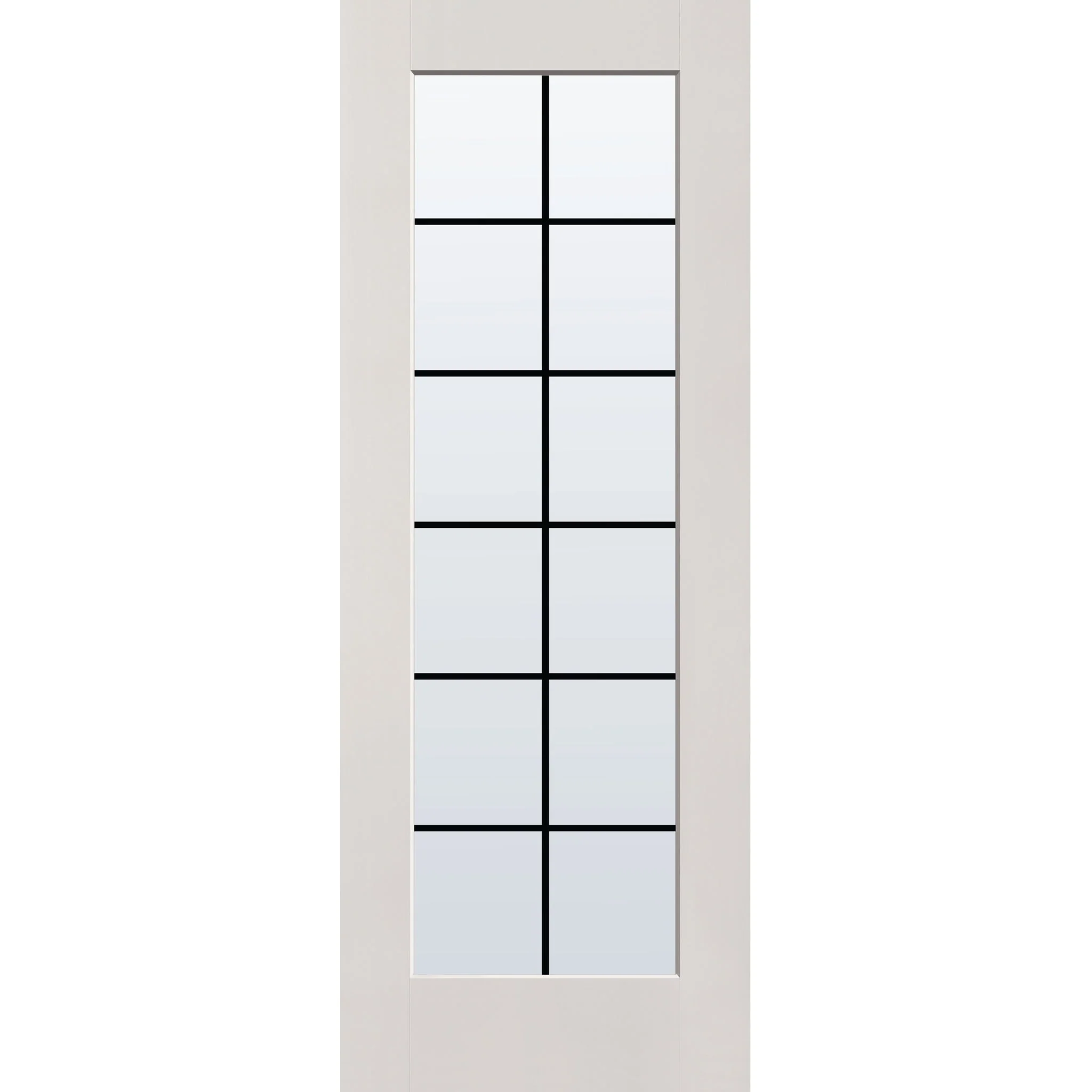 Grills Between Glass 12 Light Flush Glazed Hurricane-Rated Fiberglass Entry Door - Full Lite (36" x 96") - Image 4