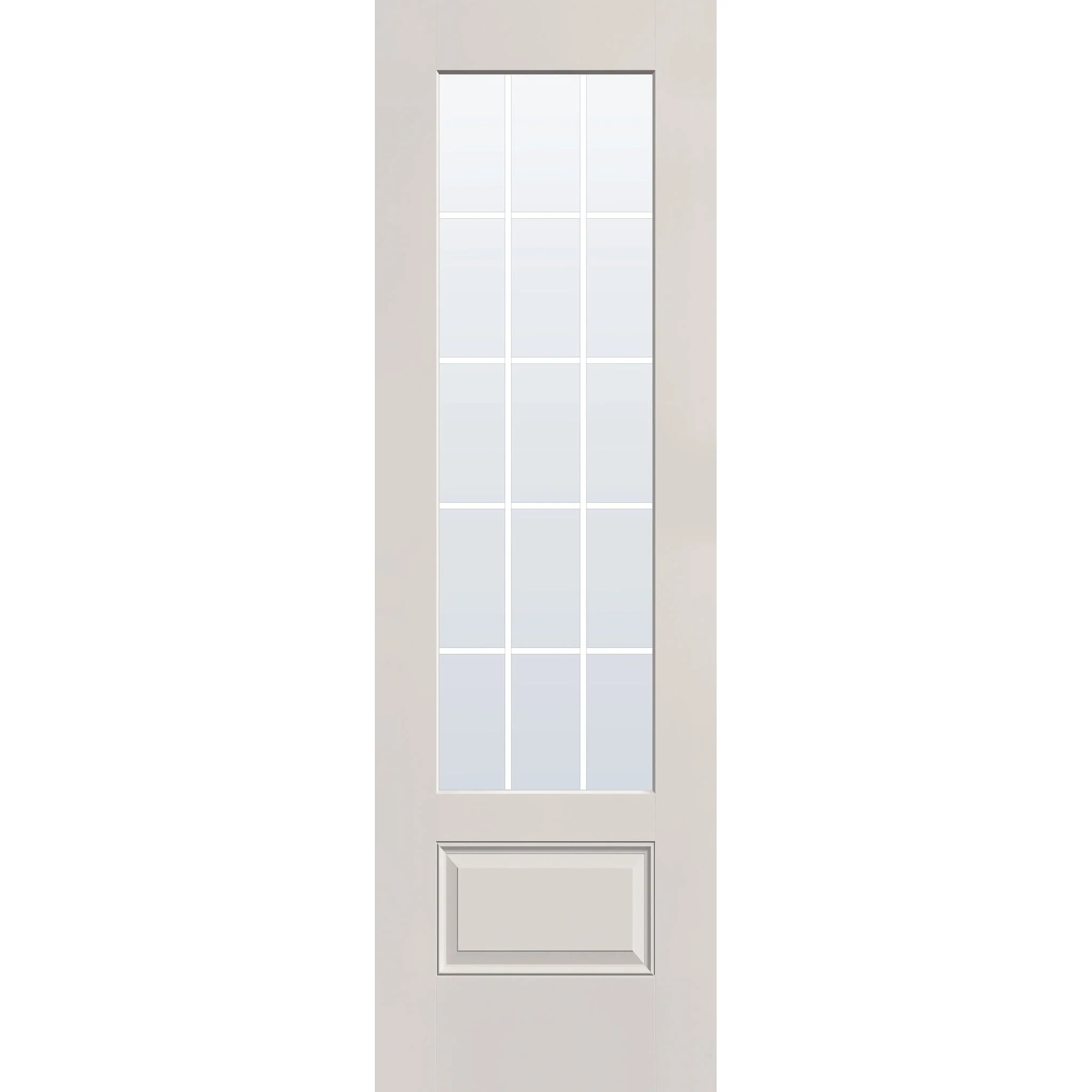 Grills Between Glass 15 Light Flush Glazed Fiberglass Entry Door - 3/4 Lite (30" x 96") - Image 8