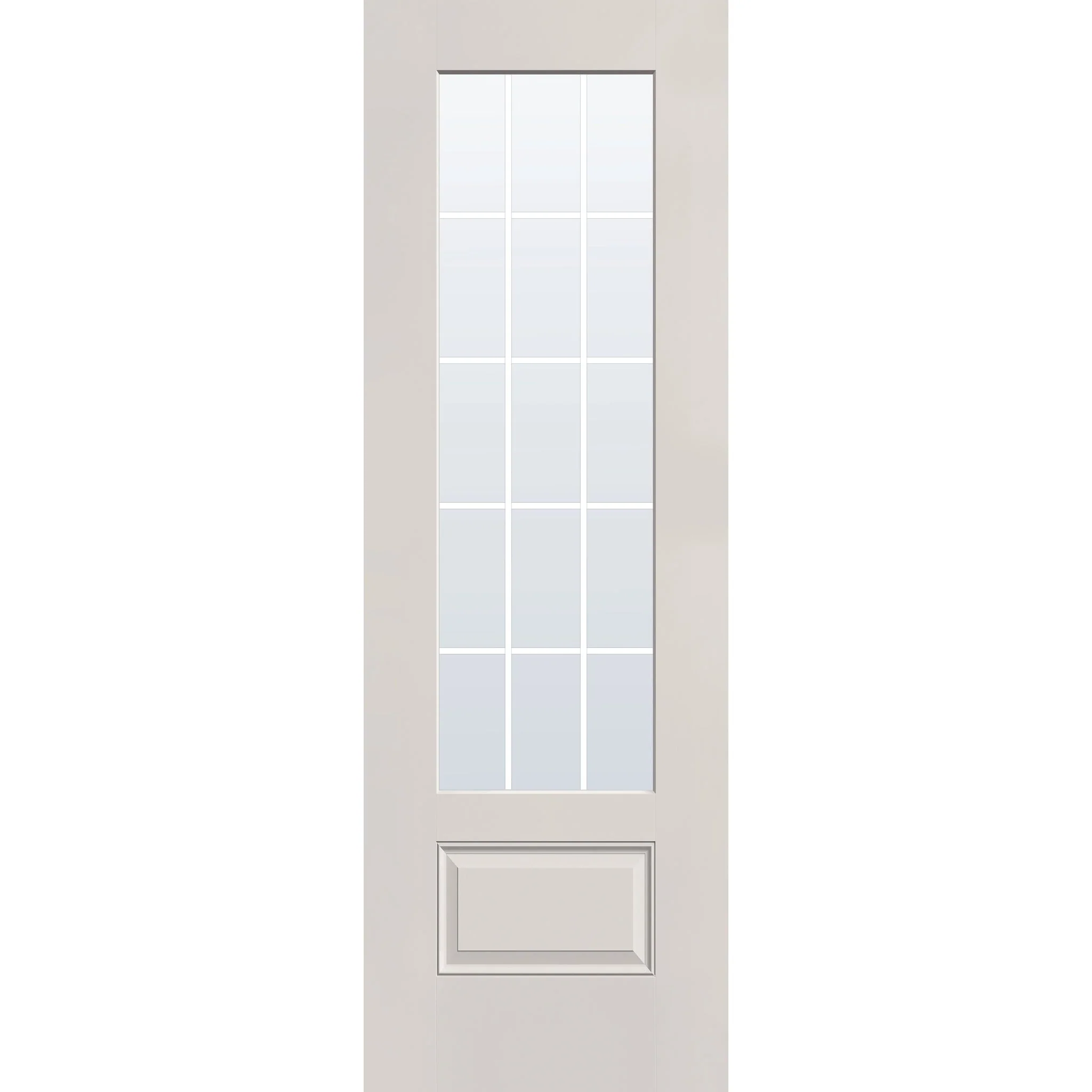 Grills Between Glass 15 Light Flush Glazed Fiberglass Entry Door - 3/4 Lite (32" x 96") - Image 7