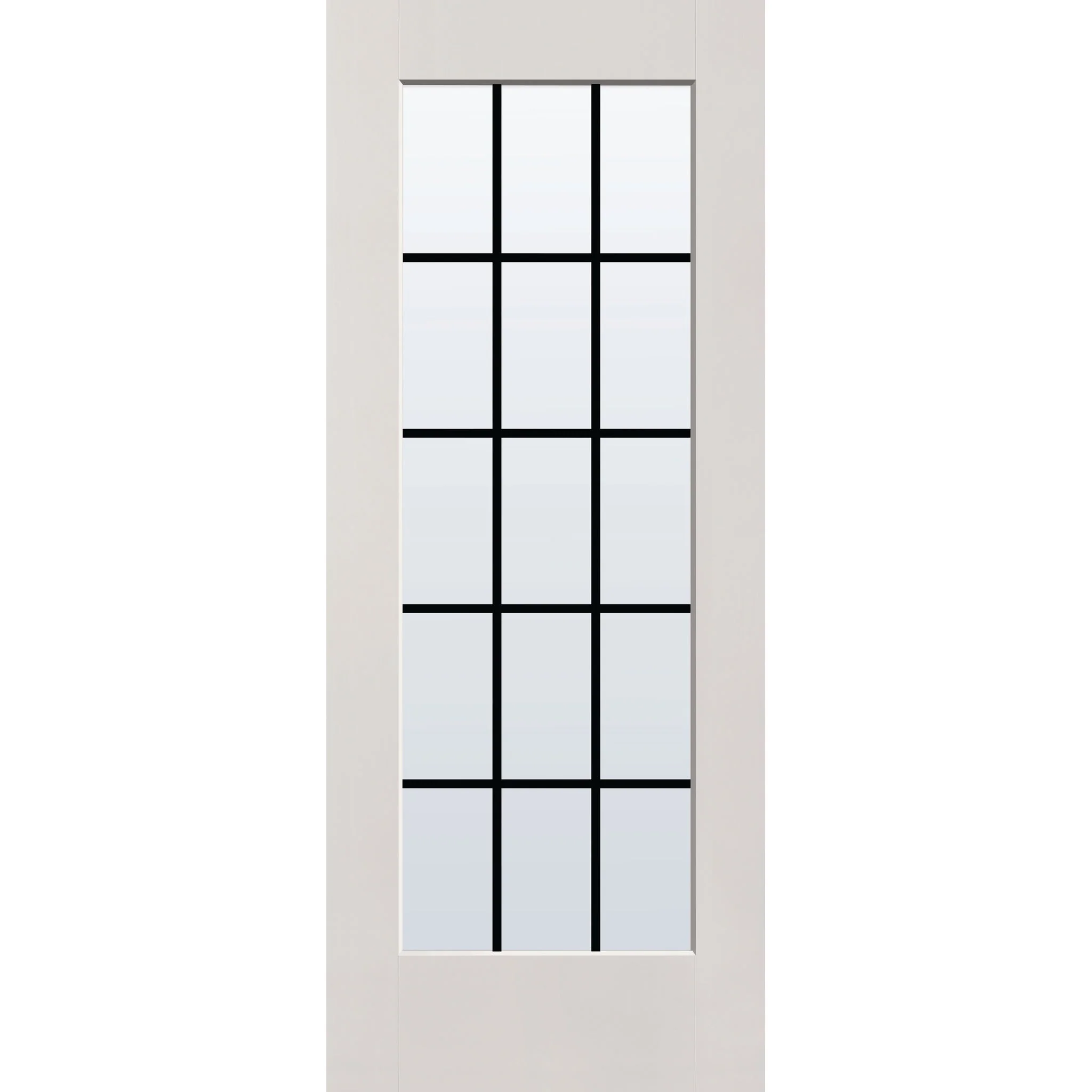 Grills Between Glass 15 Light Flush Glazed Fiberglass Entry Door - Full Lite (32" x 80") - Image 7