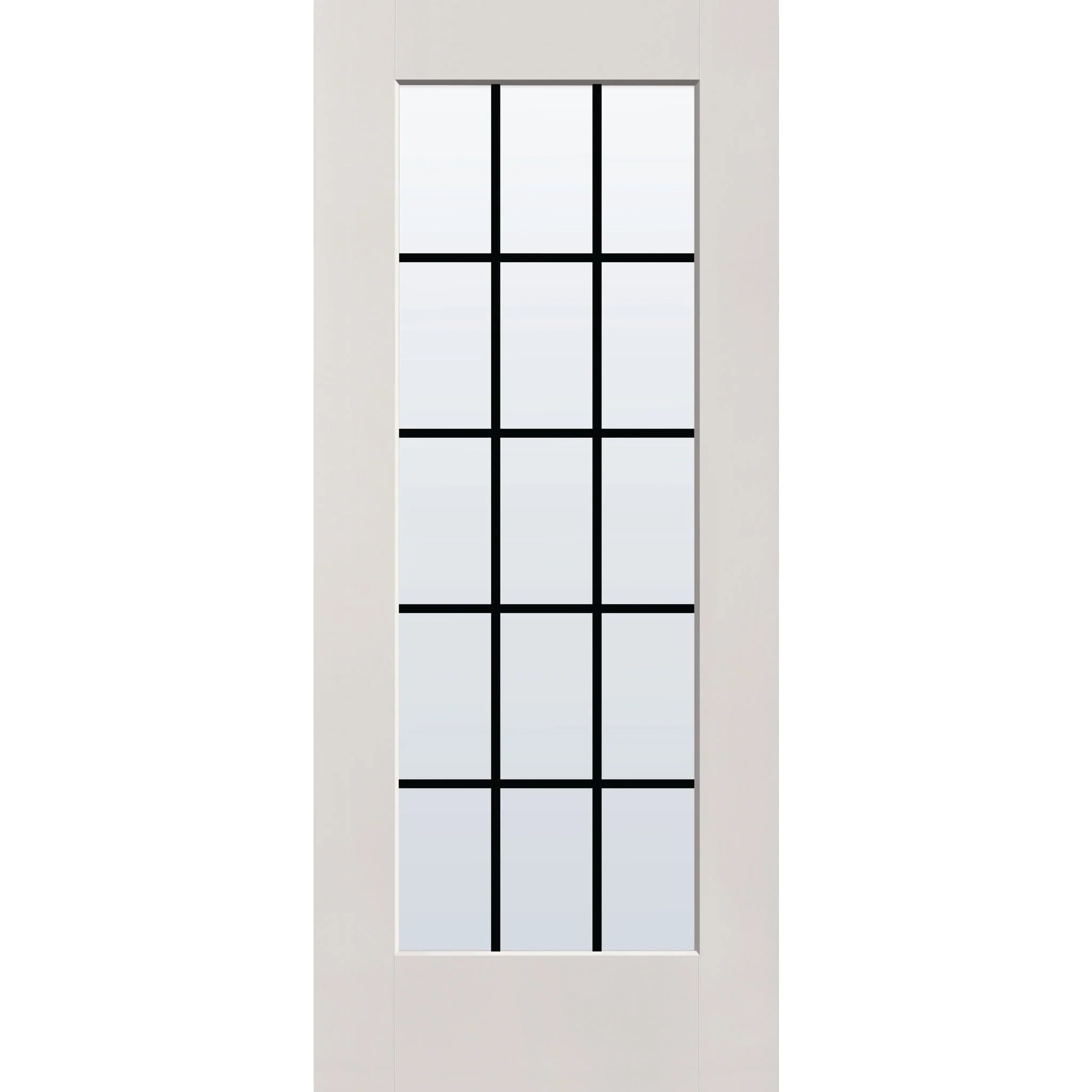 Grills Between Glass 15 Light Flush Glazed Fiberglass Entry Door - Full Lite (34" x 80") - Image 12