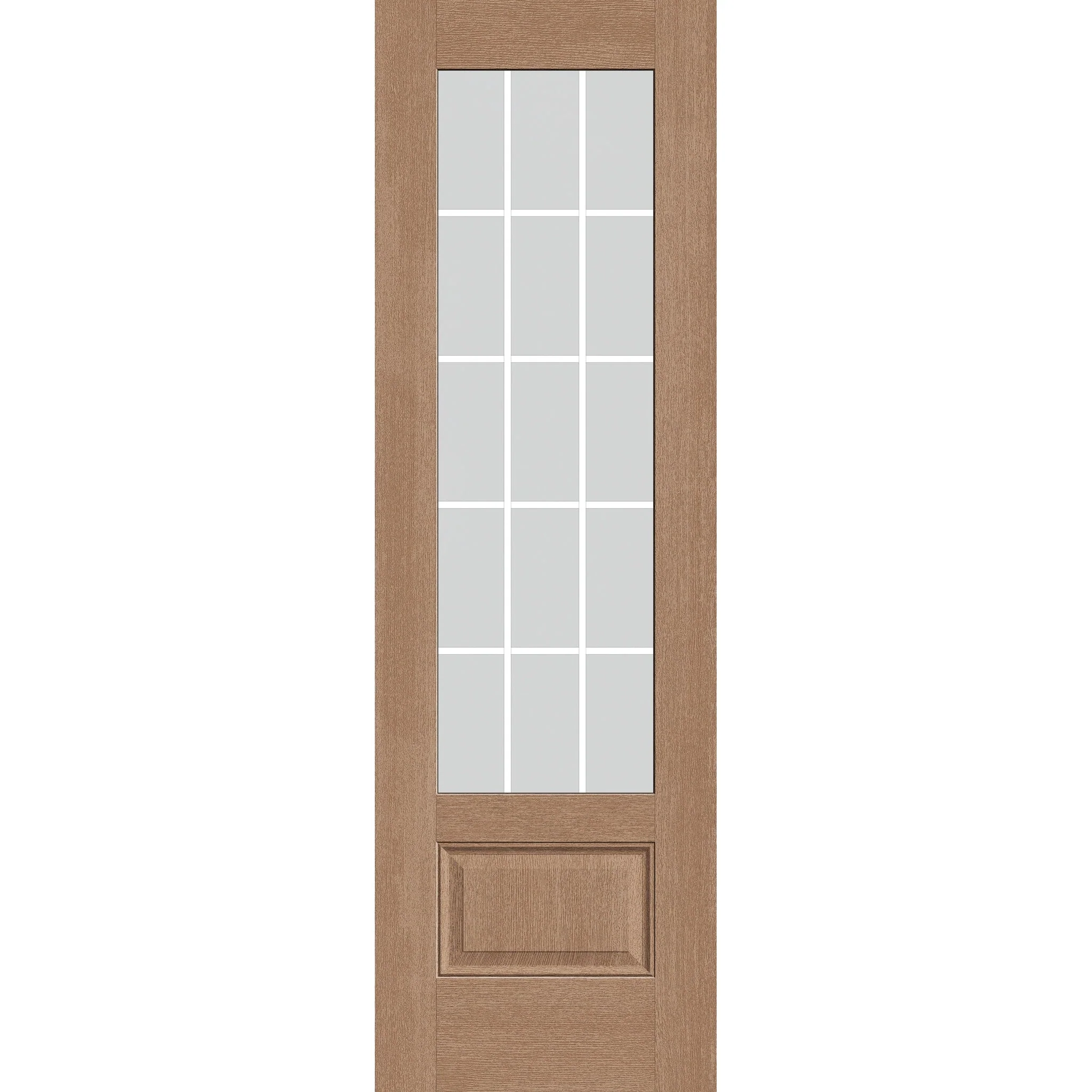 Grills Between Glass 15 Light Flush Glazed Hurricane-Rated Fiberglass Entry Door - 3/4 Lite (30" x 96") - Image 4