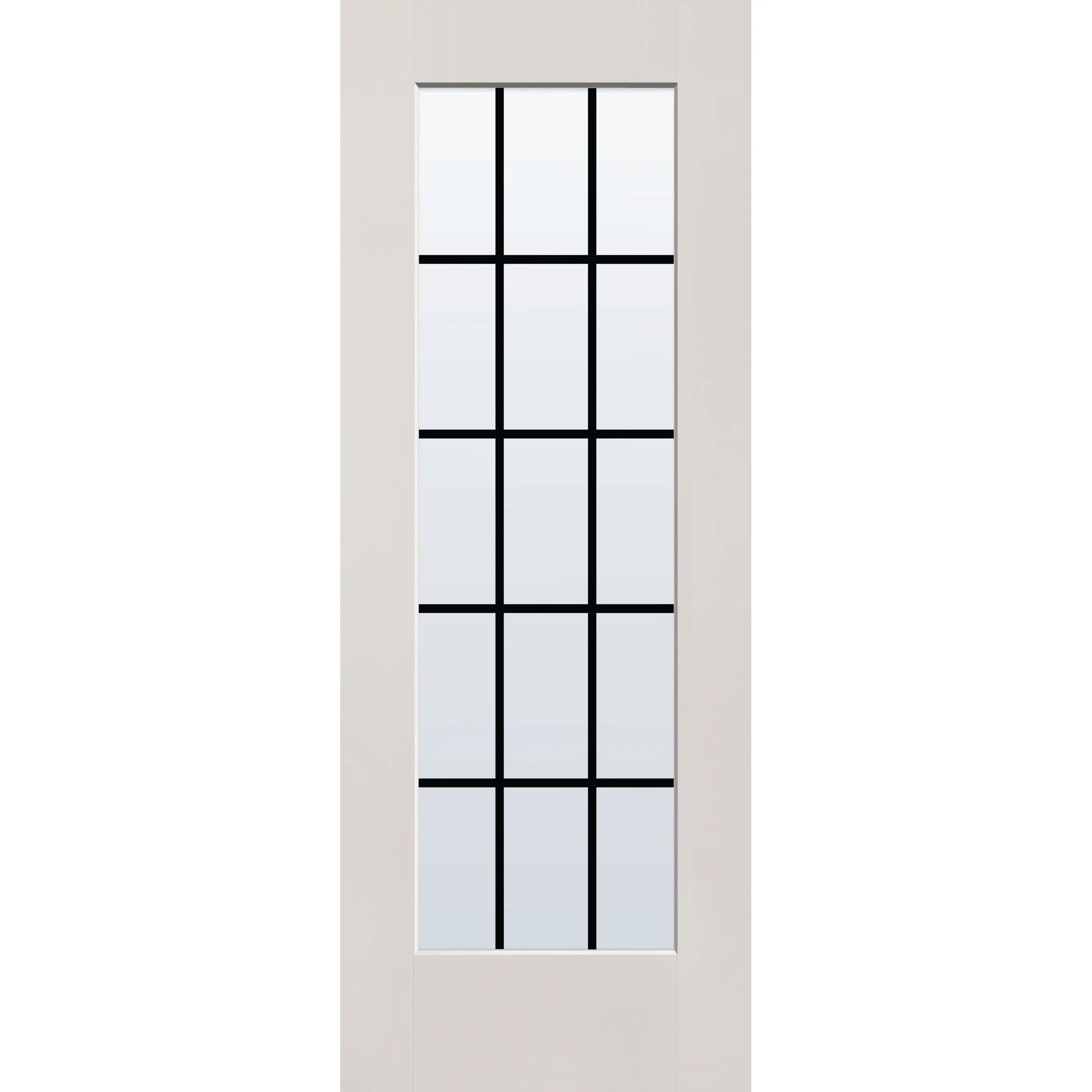 Grills Between Glass 15 Light Flush Glazed Hurricane-Rated Fiberglass Entry Door - Full Lite (30" x 80") - Image 6