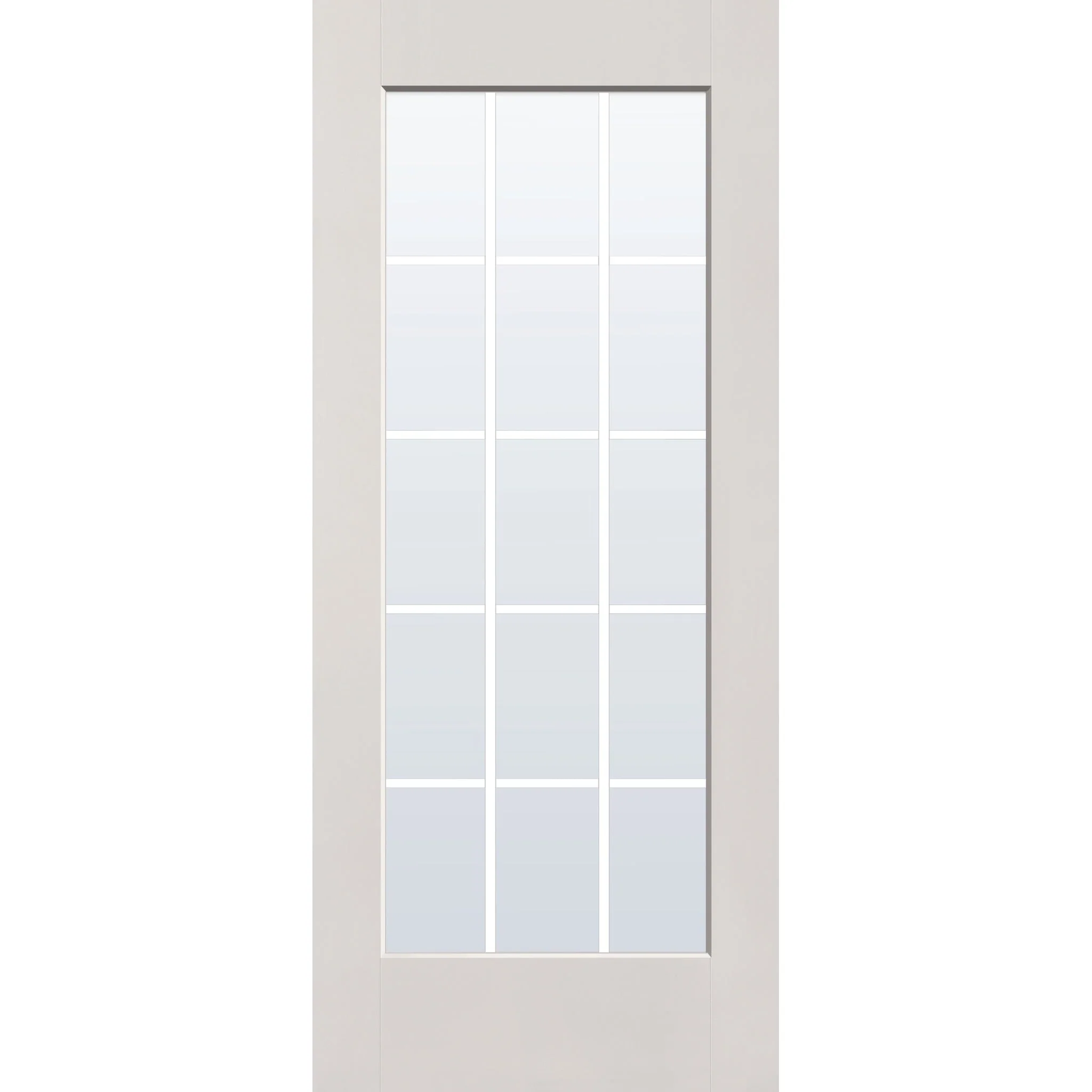 Grills Between Glass 15 Light Flush Glazed Hurricane-Rated Fiberglass Entry Door - Full Lite (34" x 80") - Image 7