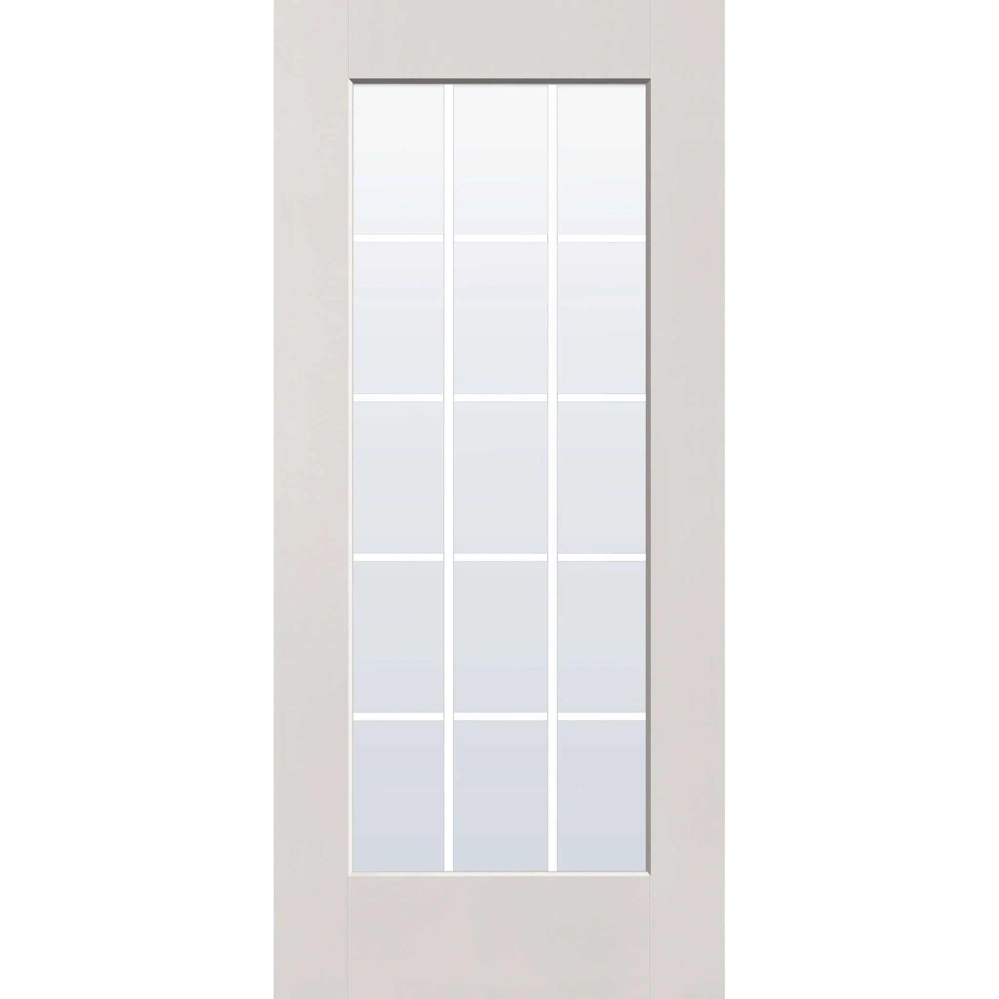 Grills Between Glass 15 Light Flush Glazed Hurricane-Rated Fiberglass Entry Door - Full Lite (36" x 80") - Image 7