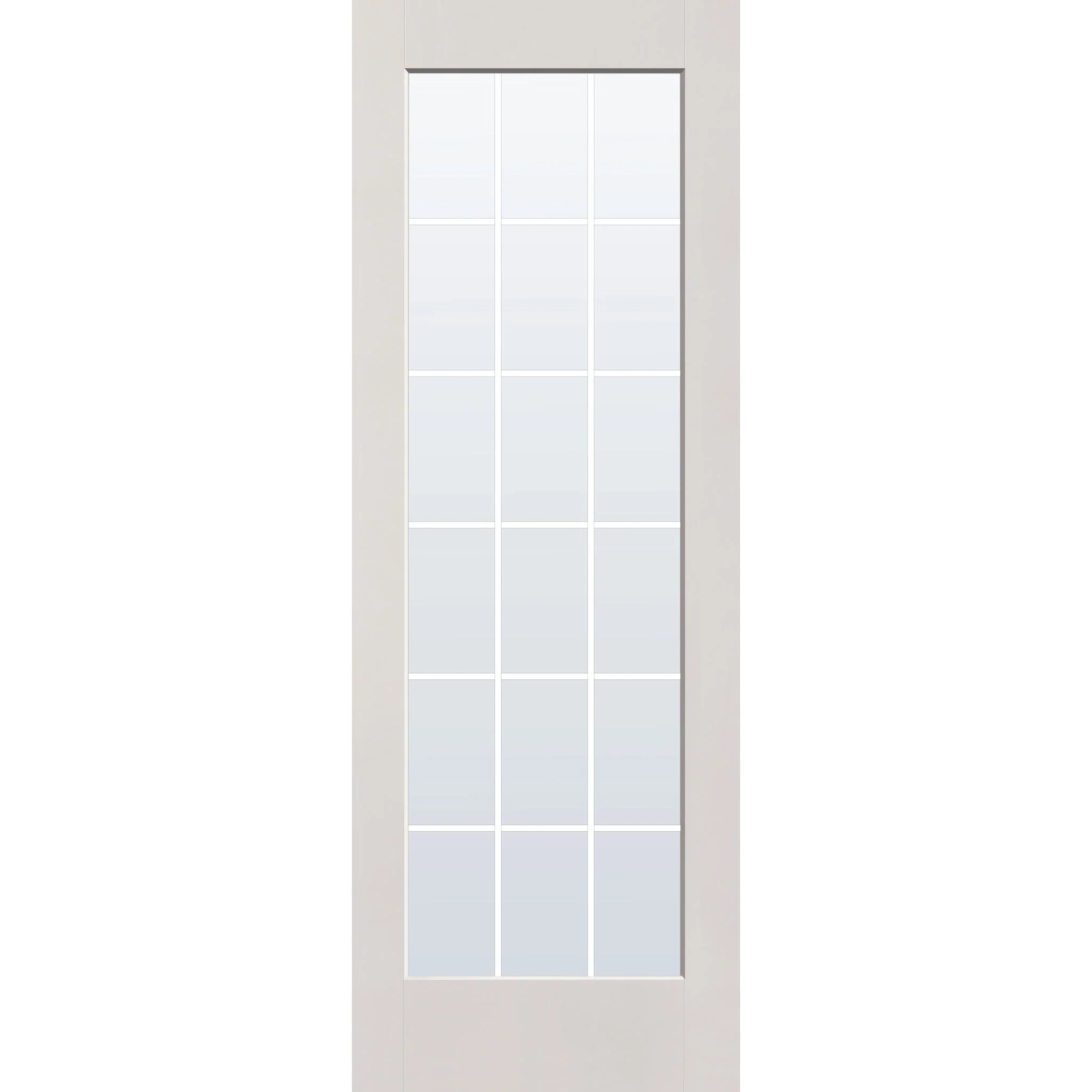 Grills Between Glass 18 Light Flush Glazed Fiberglass Entry Door - Full Lite (34" x 96") - Image 8