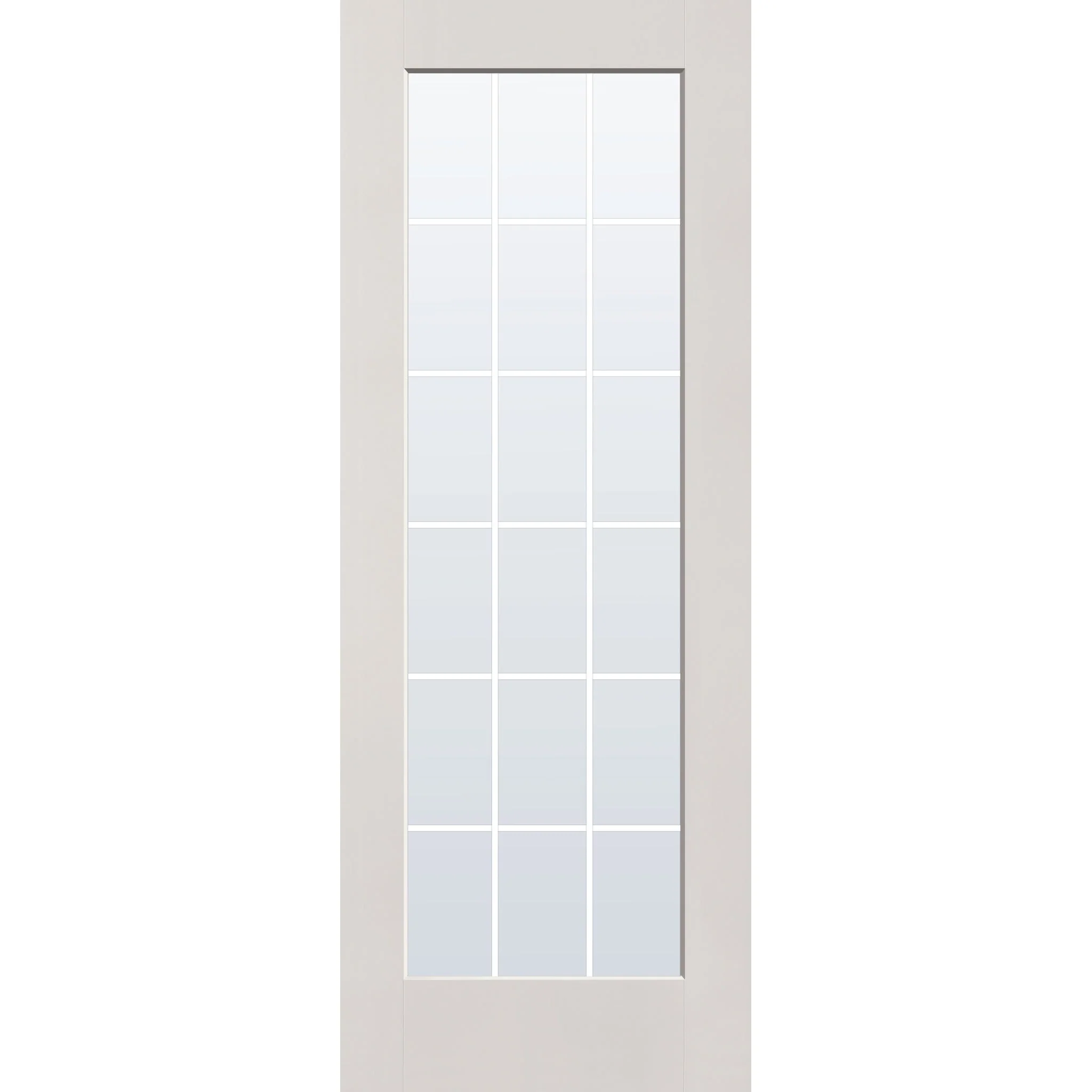 Grills Between Glass 18 Light Flush Glazed Fiberglass Entry Door - Full Lite (36" x 96") - Image 6