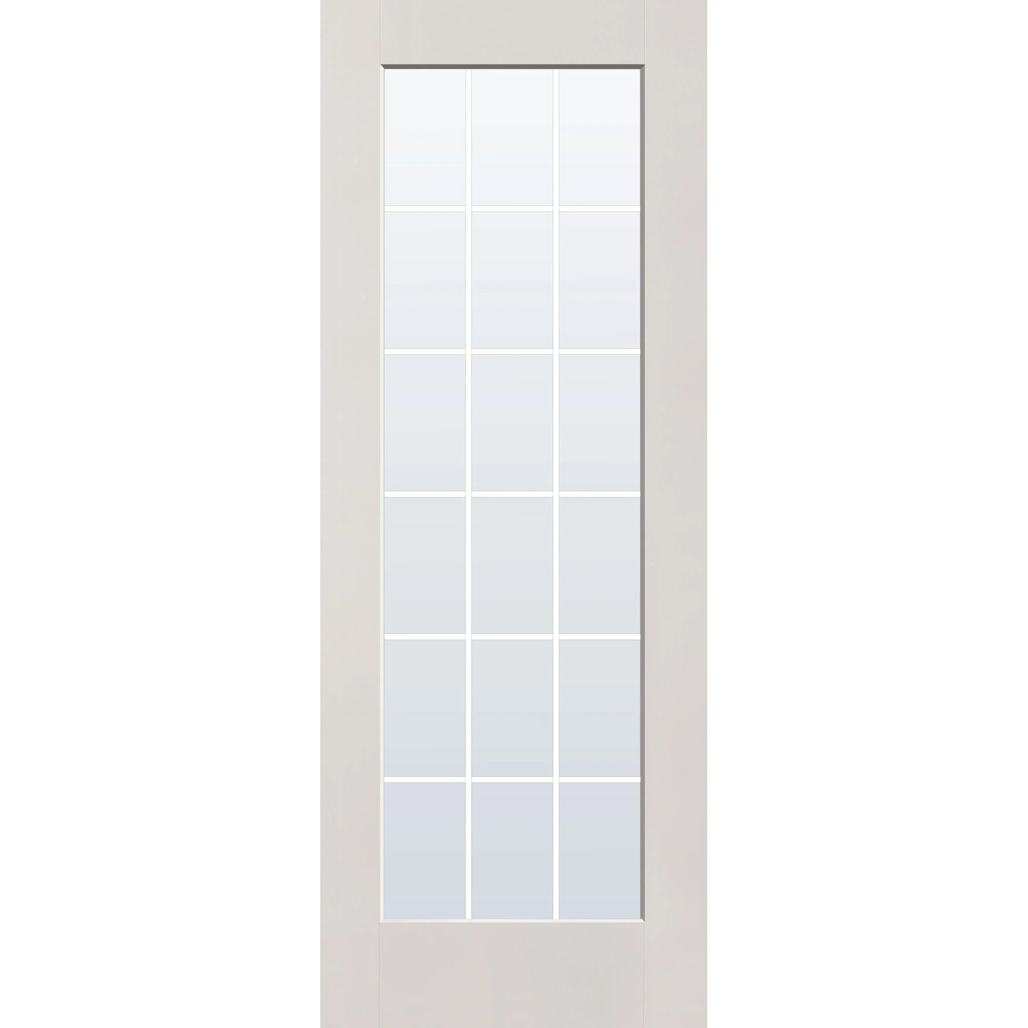 Grills Between Glass 18 Light Flush Glazed Fiberglass Entry Door - Full Lite (36" x 96") - Image 8