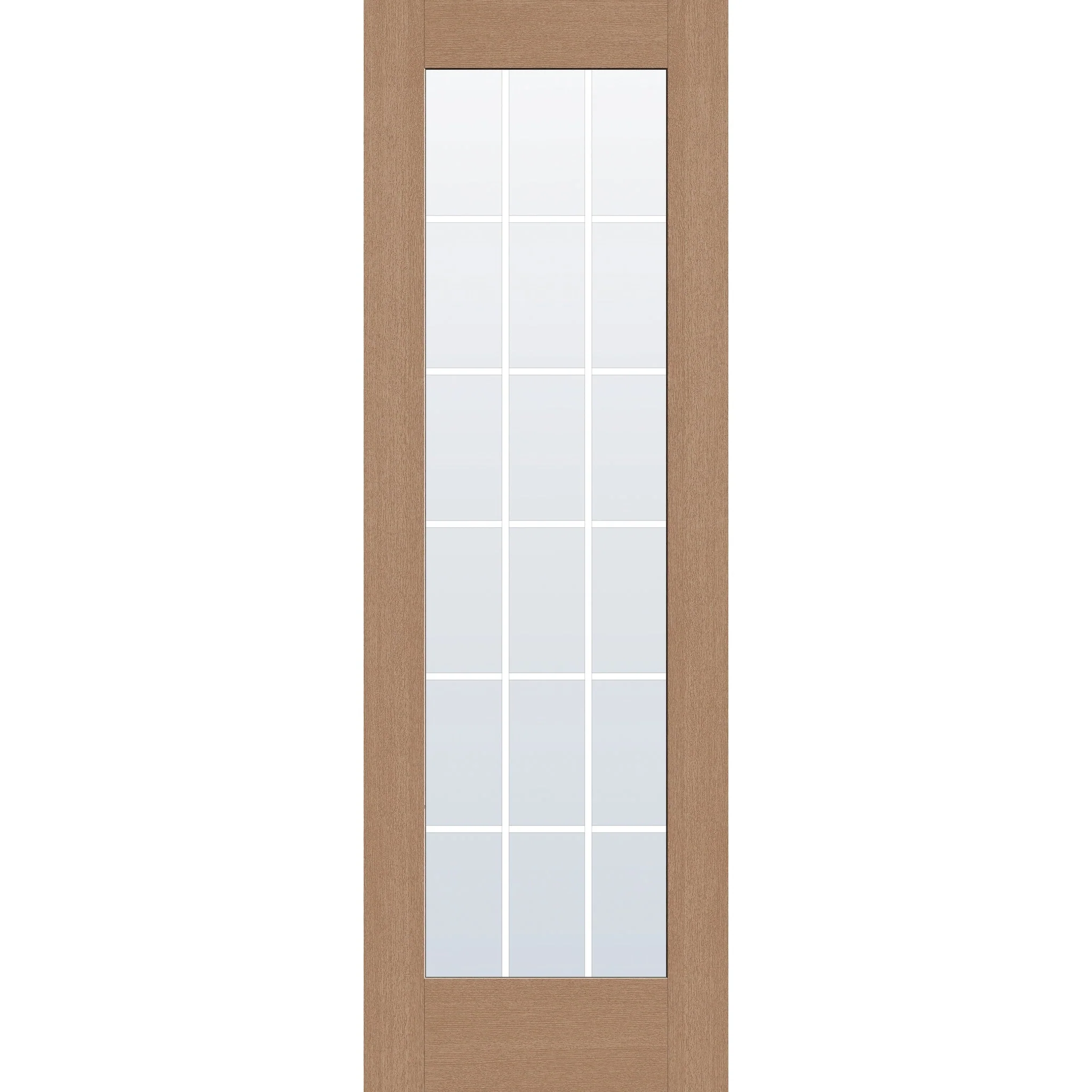 Grills Between Glass 18 Light Flush Glazed Hurricane-Rated Fiberglass Entry Door - Full Lite (32" x 96") - Image 2