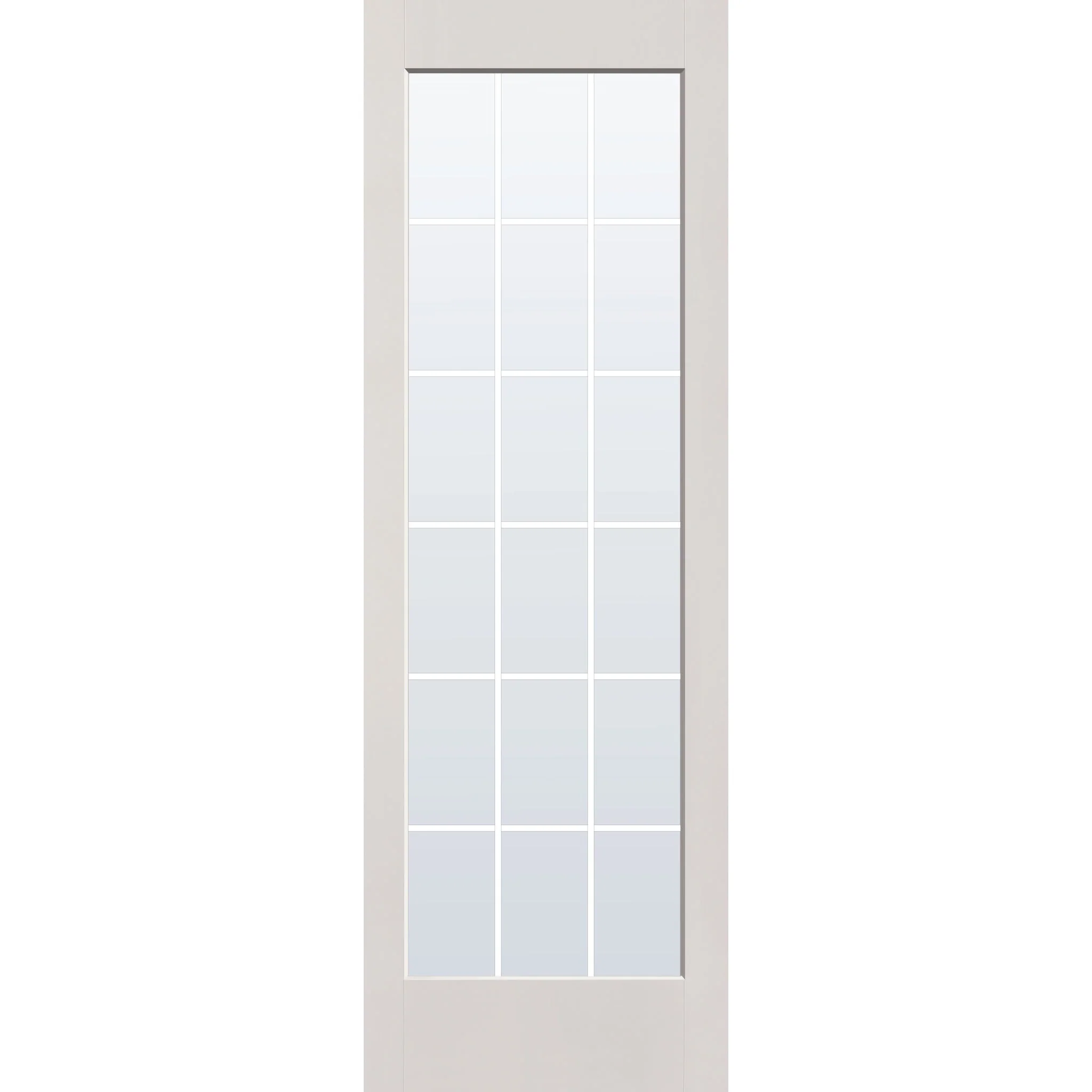 Grills Between Glass 18 Light Flush Glazed Hurricane-Rated Fiberglass Entry Door - Full Lite (32" x 96") - Image 3