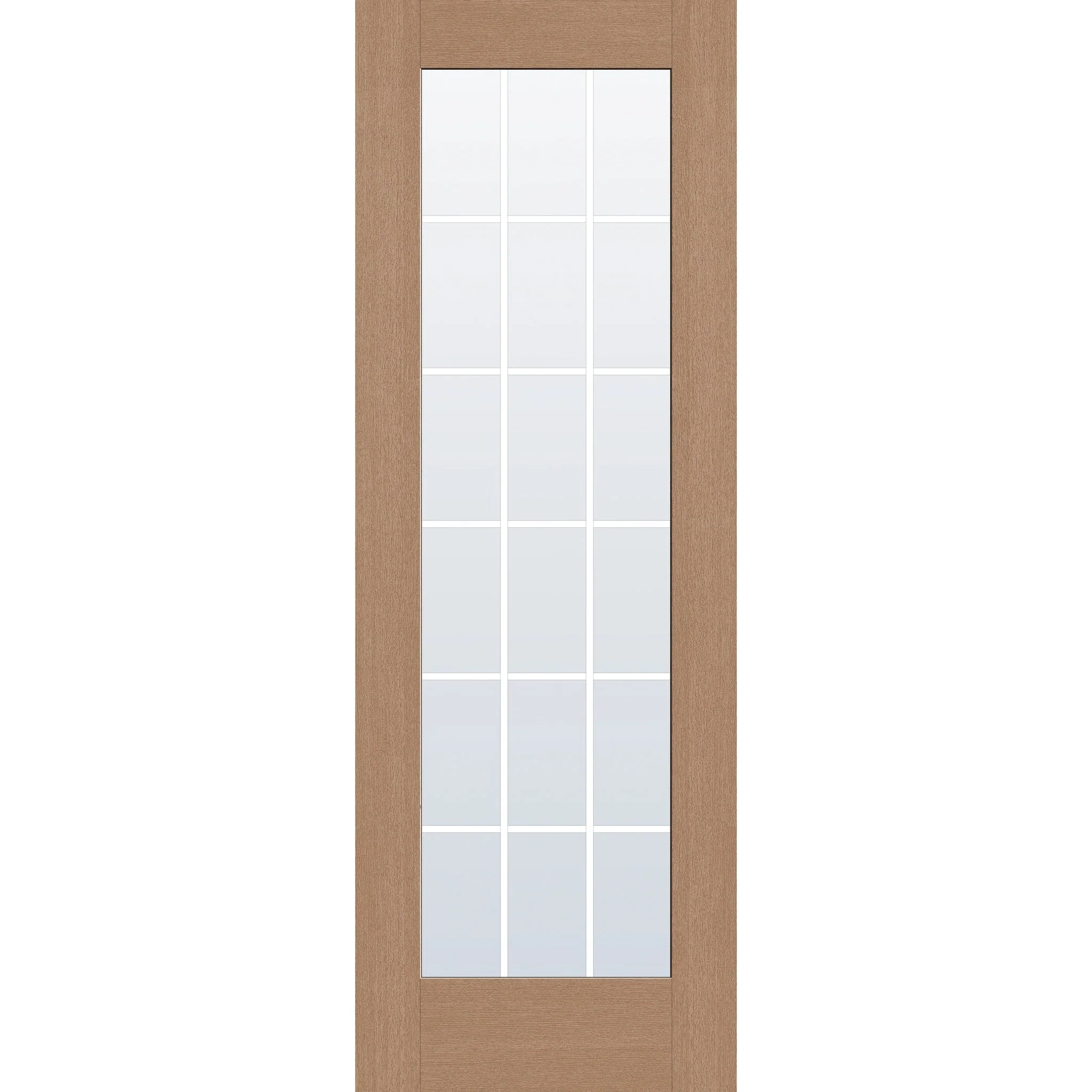 Grills Between Glass 18 Light Flush Glazed Hurricane-Rated Fiberglass Entry Door - Full Lite (34" x 96") - Image 3