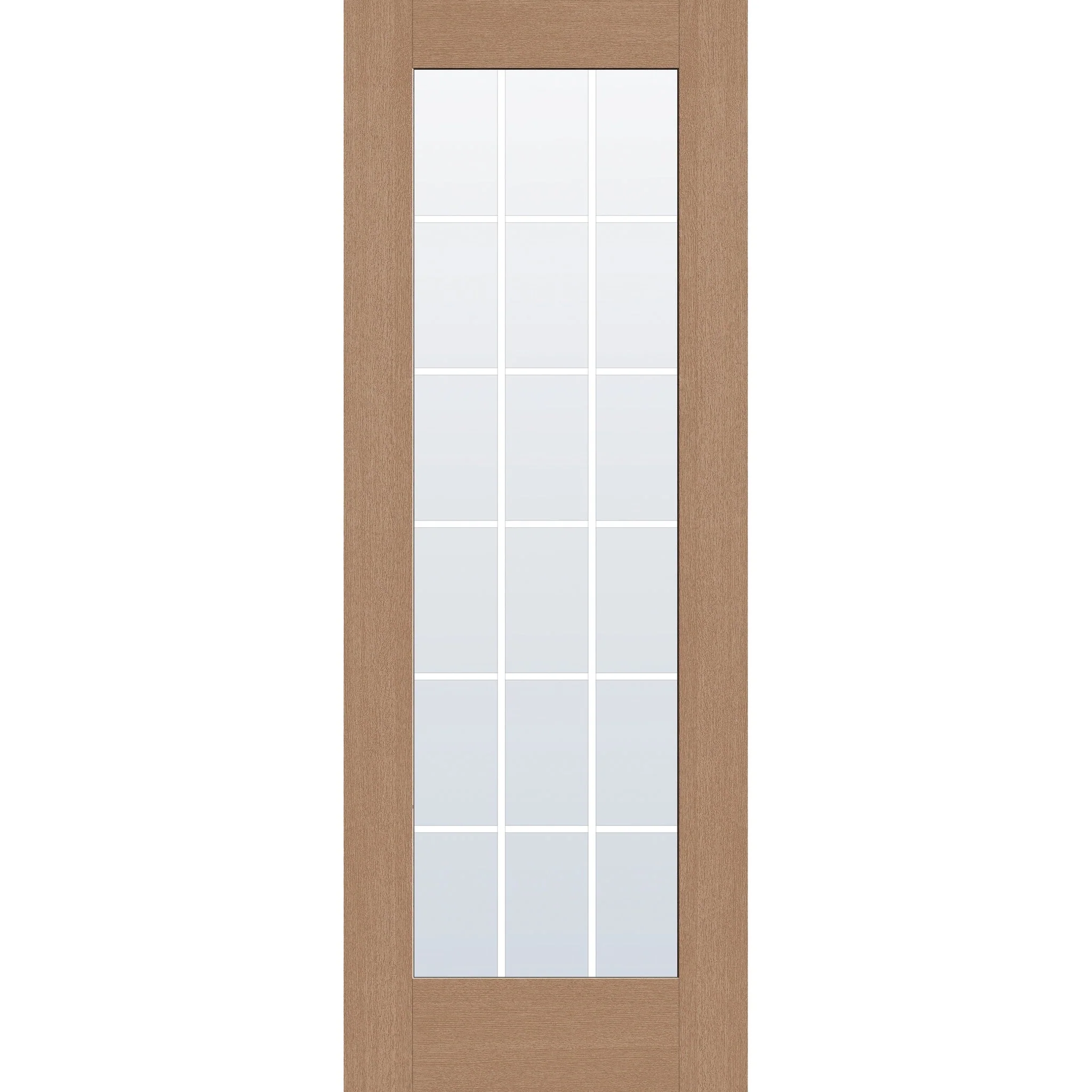 Grills Between Glass 18 Light Flush Glazed Hurricane-Rated Fiberglass Entry Door - Full Lite (36" x 96") - Image 4