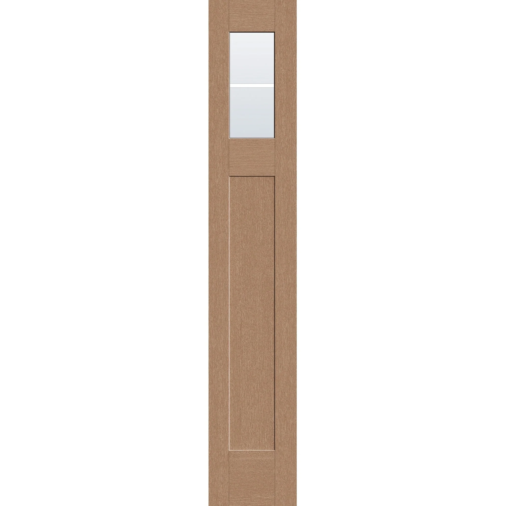 Grills Between Glass 2 Light Flush Glazed Fiberglass Sidelite Panel - Craftsman Top Lite (14" x 80") - Image 2