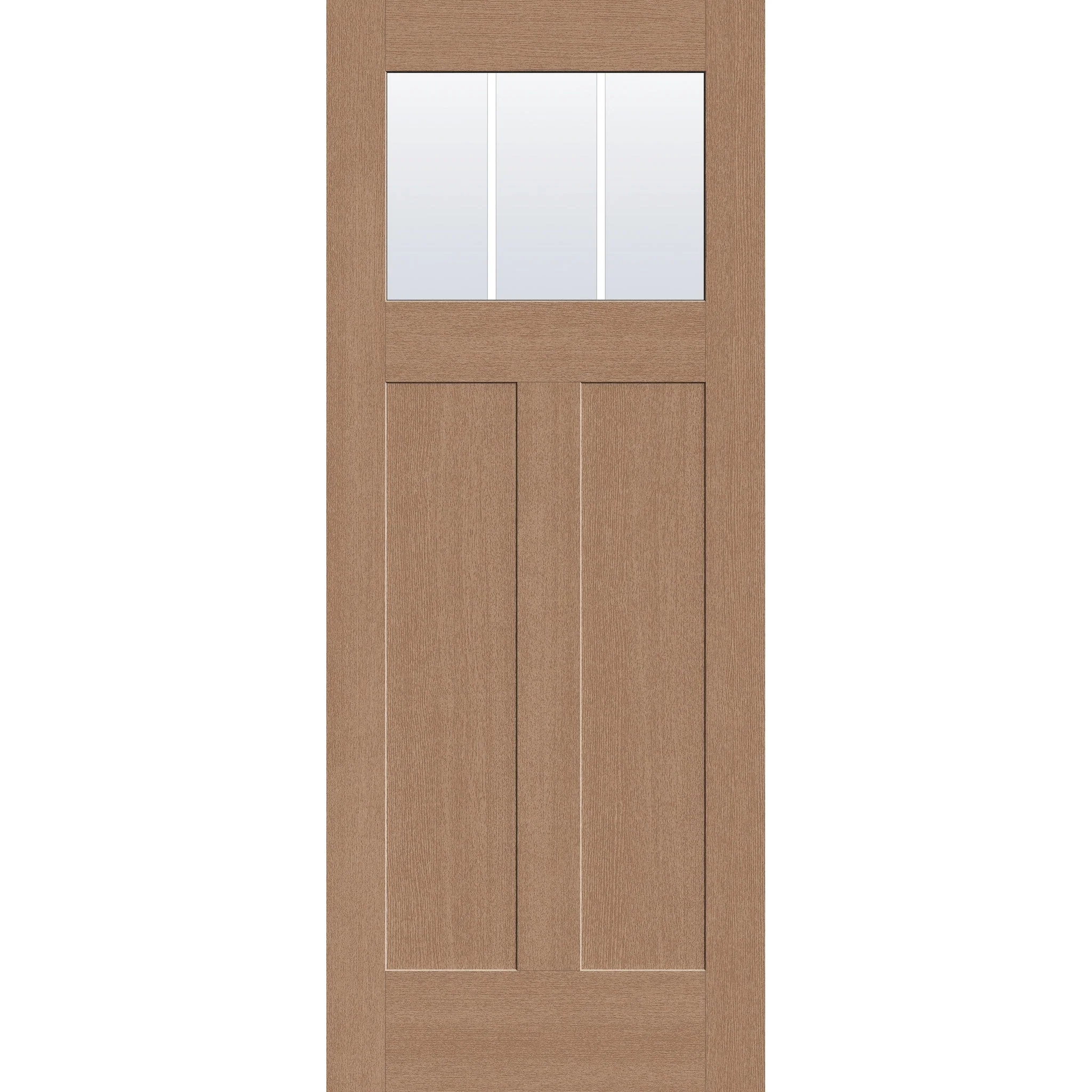 Grills Between Glass 3 Light Flush Glazed Fiberglass Entry Door - Craftsman 2 Panel (32" x 80") - Image 2