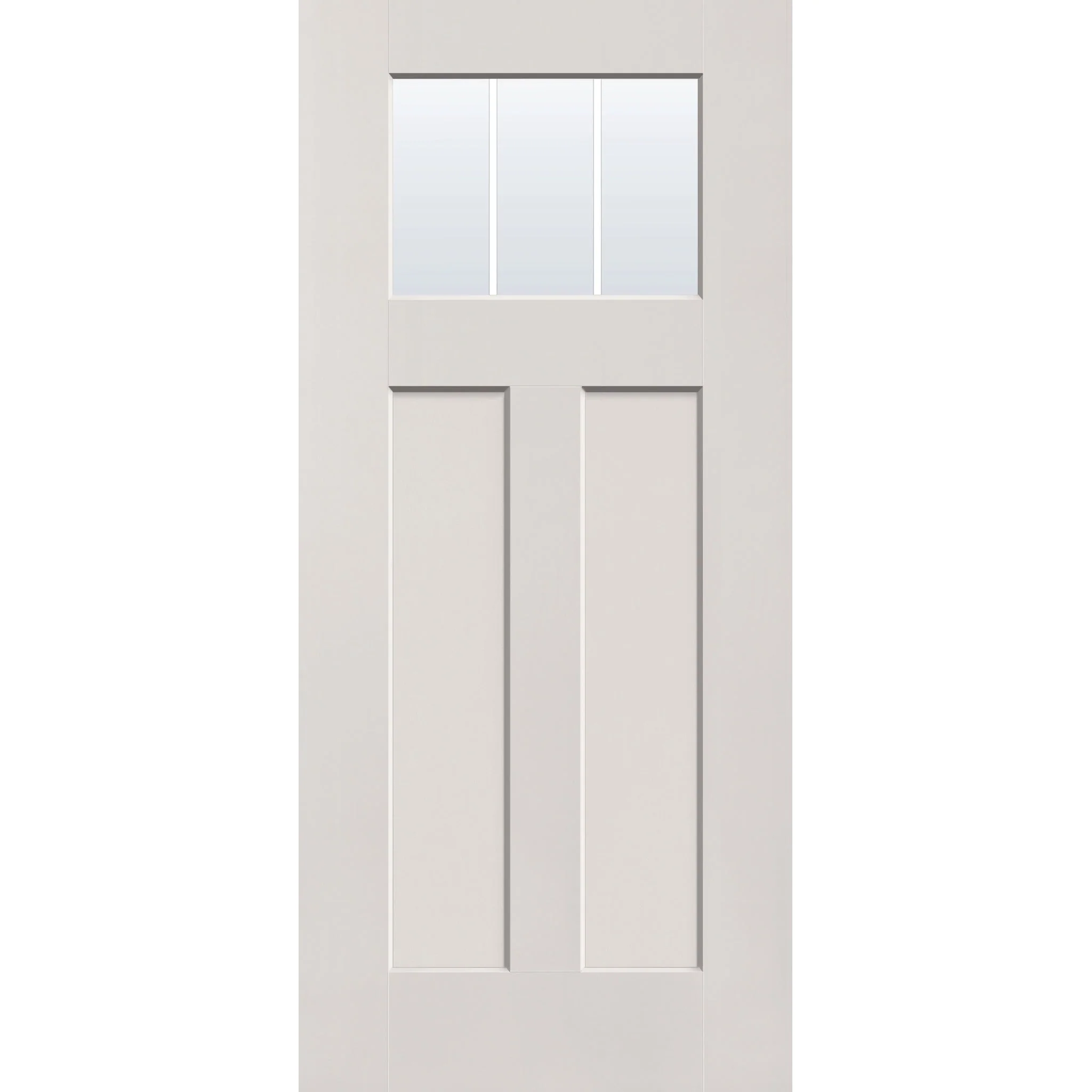 Grills Between Glass 3 Light Flush Glazed Hurricane-Rated Fiberglass Entry Door - Craftsman 2 Panel (36" x 80") - Image 4