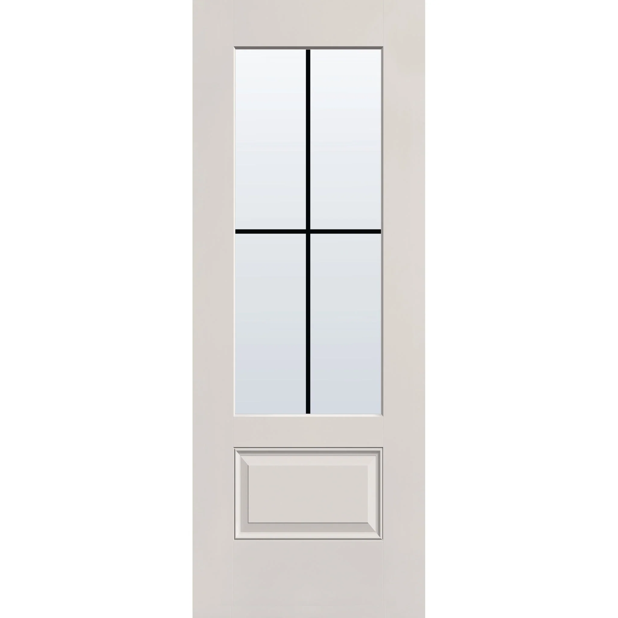 Grills Between Glass 4 Light Flush Glazed Fiberglass Entry Door - 3/4 Lite (30" x 80") - Image 5