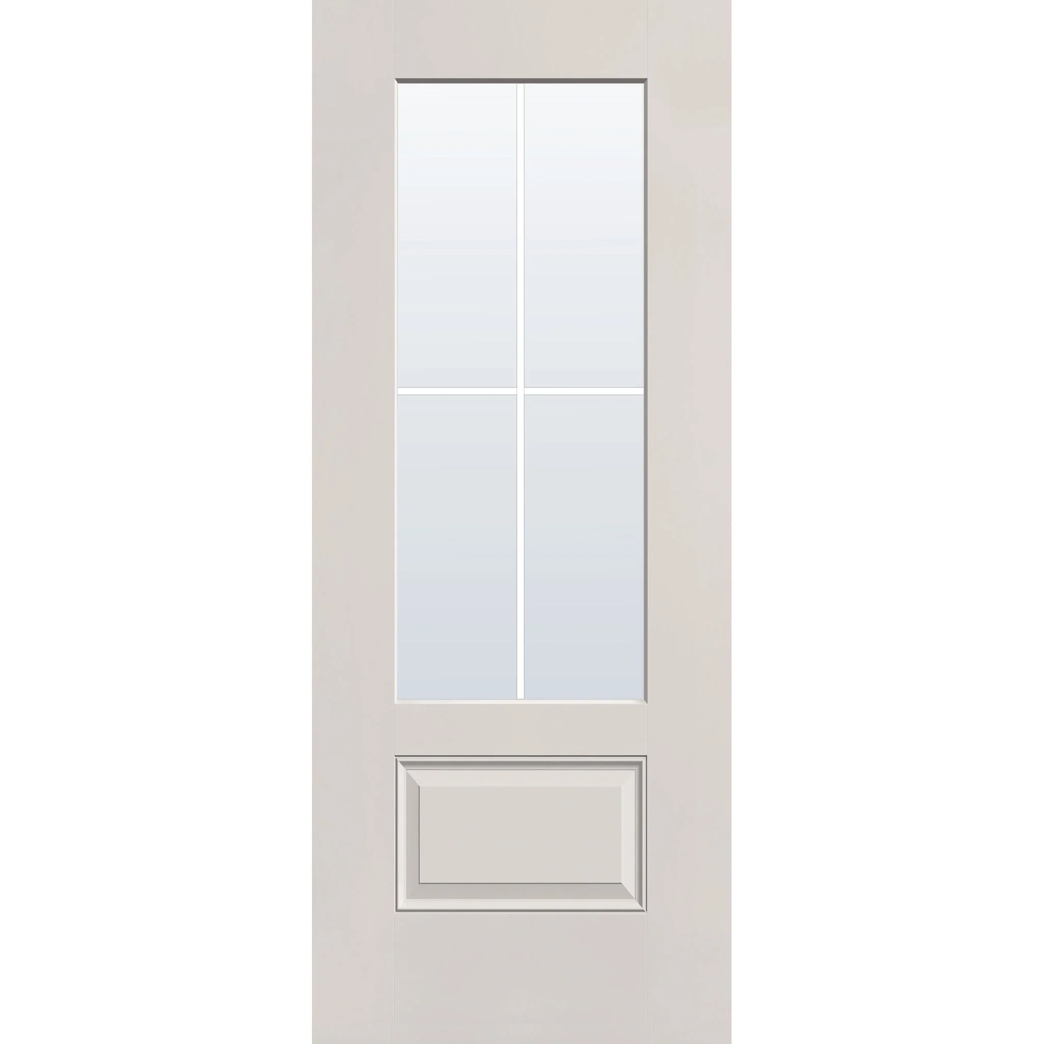 Grills Between Glass 4 Light Flush Glazed Hurricane-Rated Fiberglass Entry Door - 3/4 Lite (32" x 80") - Image 7