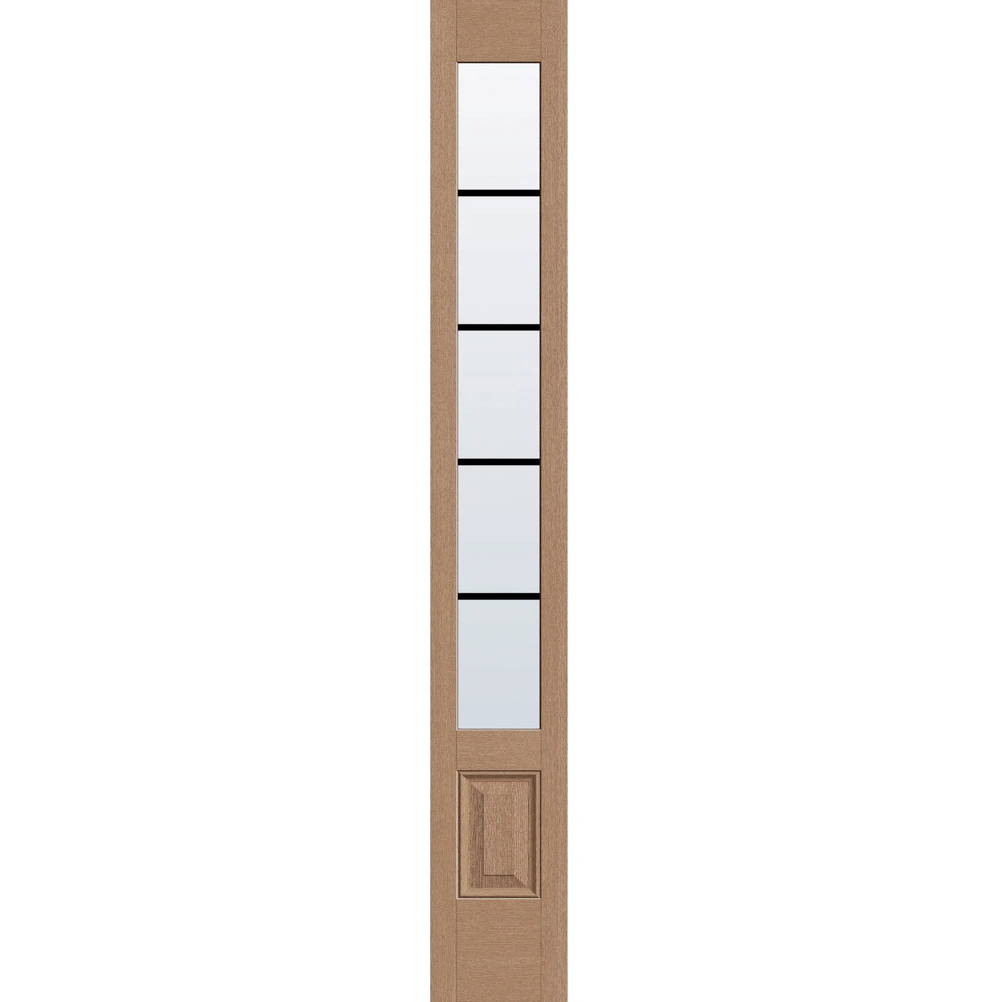 Grills Between Glass 5 Light Flush Glazed Fiberglass Sidelite Panel - 3/4 Lite (14" x 96")