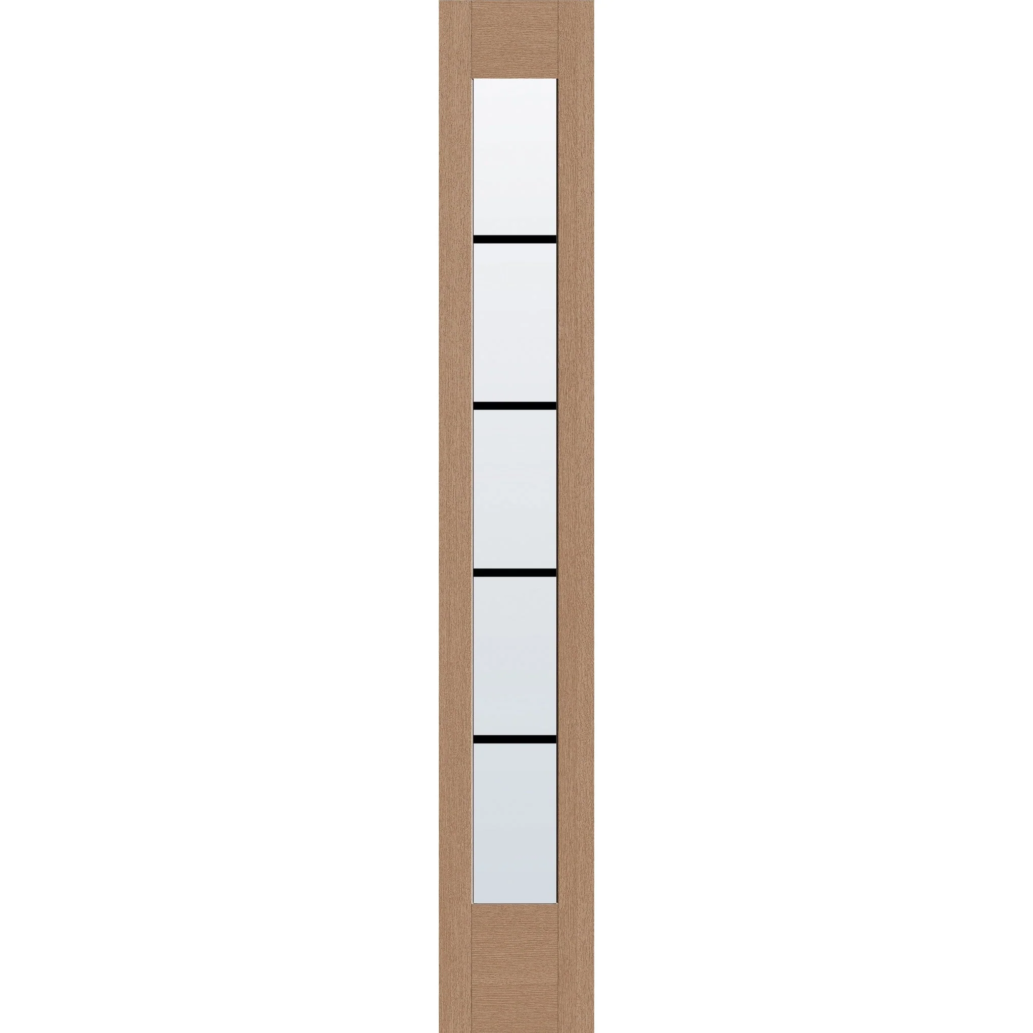 Grills Between Glass 5 Light Flush Glazed Fiberglass Sidelite Panel - Full Lite (12" x 80")