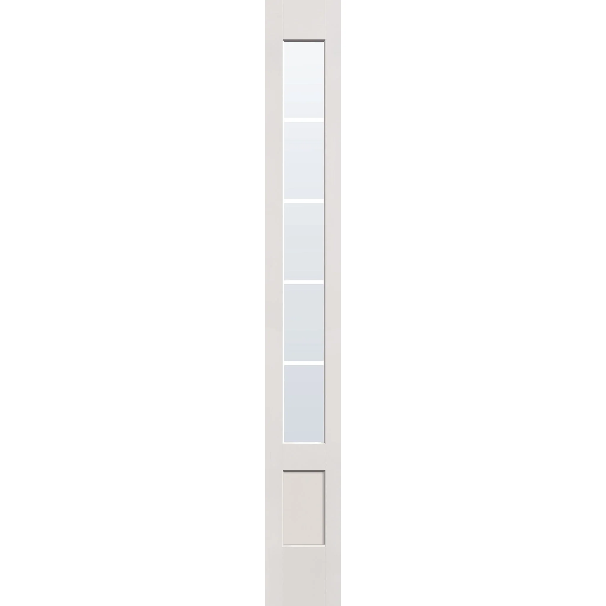 Grills Between Glass 5 Light Flush Glazed Hurricane-Rated Fiberglass Sidelite Panel - 3/4 Lite Shaker (12" x 96") - Image 3