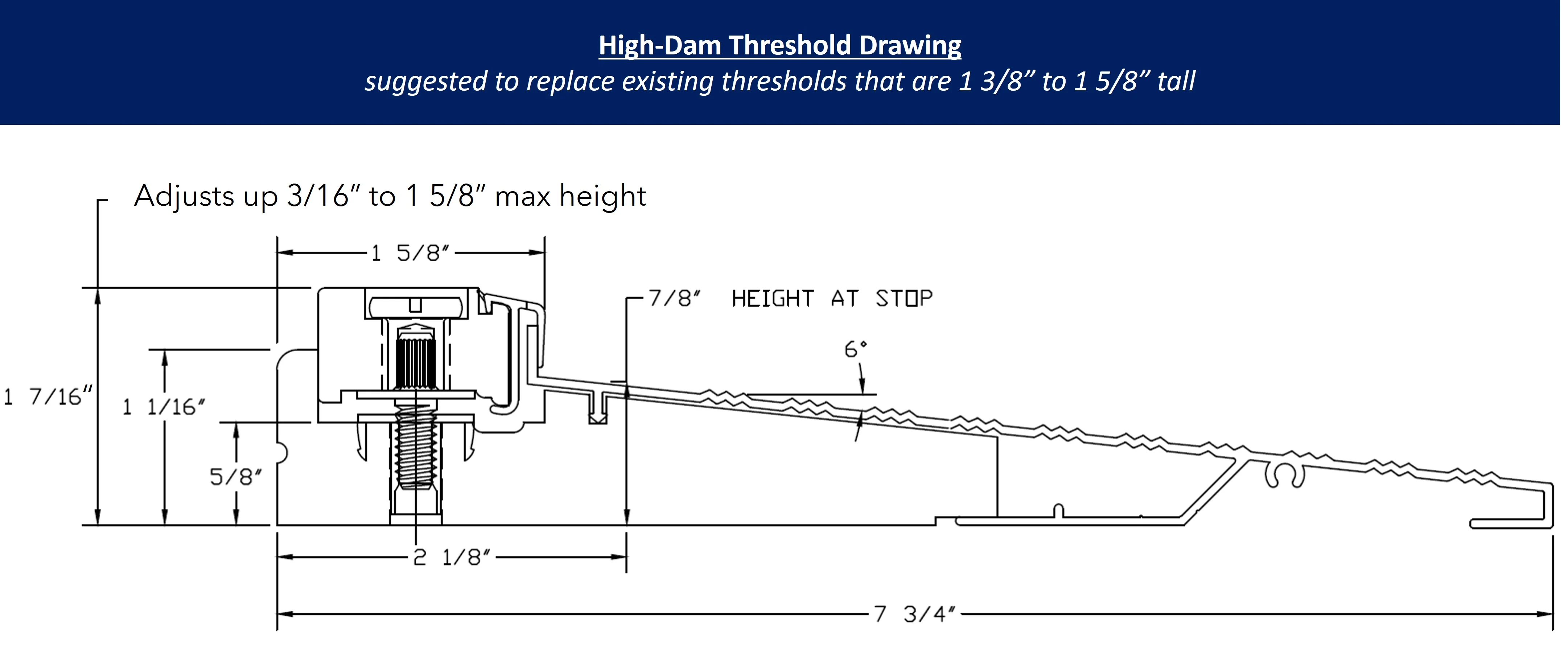 Custom Inswing Threshold (36" to 72.5" Width) - Image 9