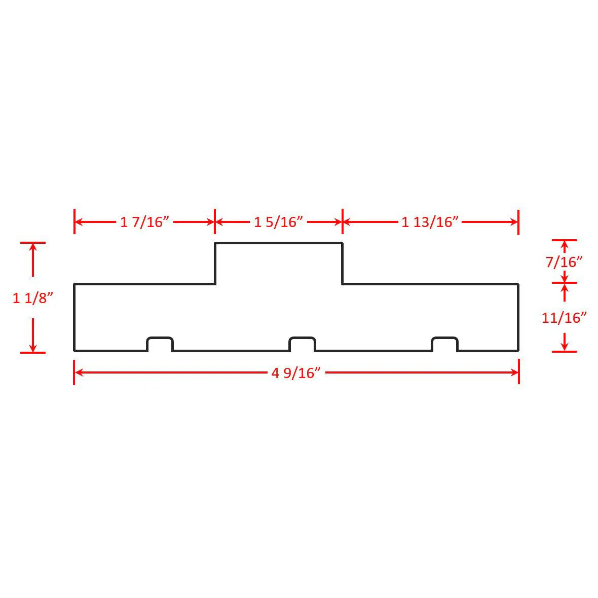 Interior Hinge Jamb Leg (Stain Grade Poplar) - Image 4