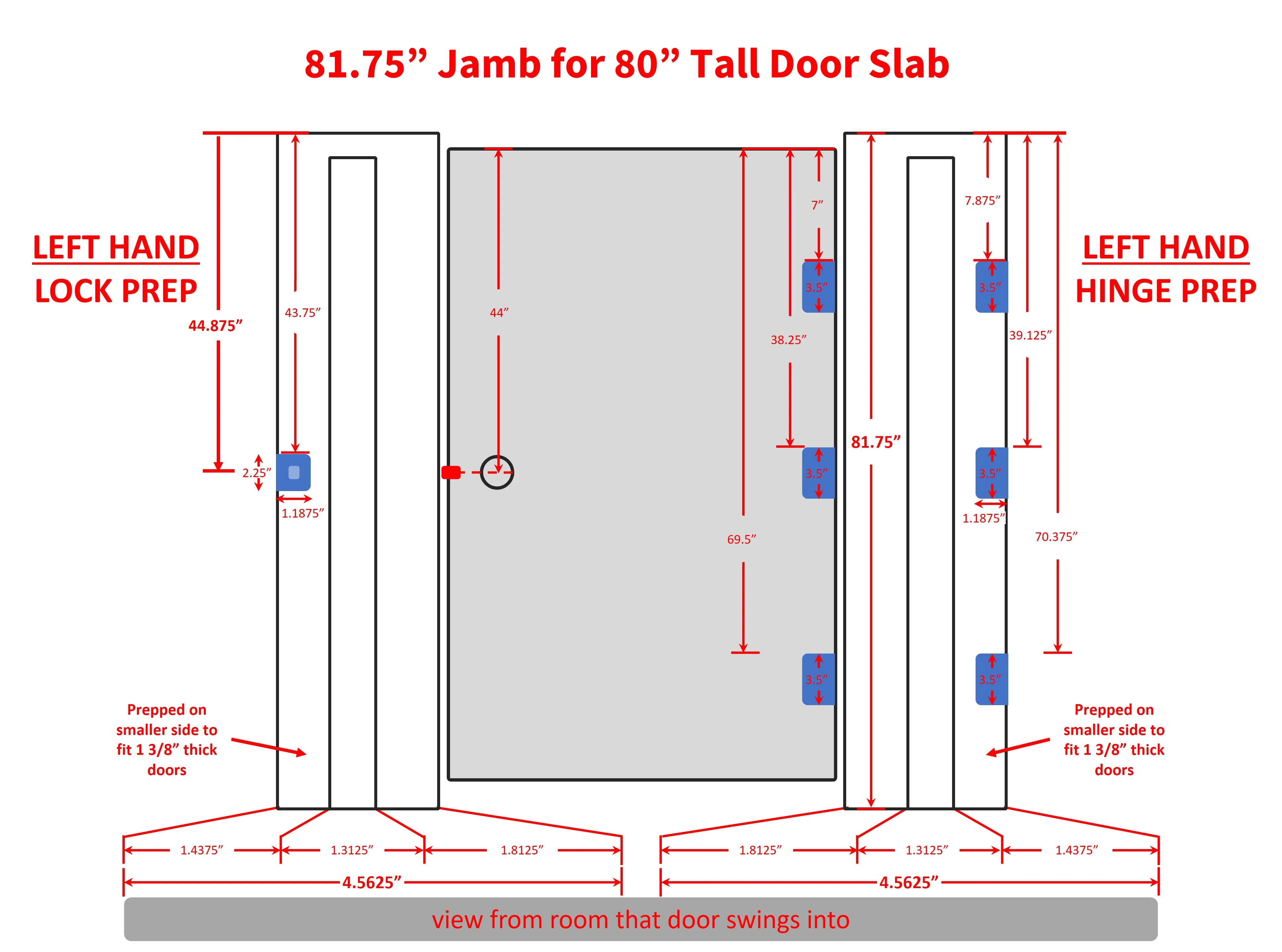 Interior Hinge Jamb Leg (Stain Grade Poplar) - Image 10