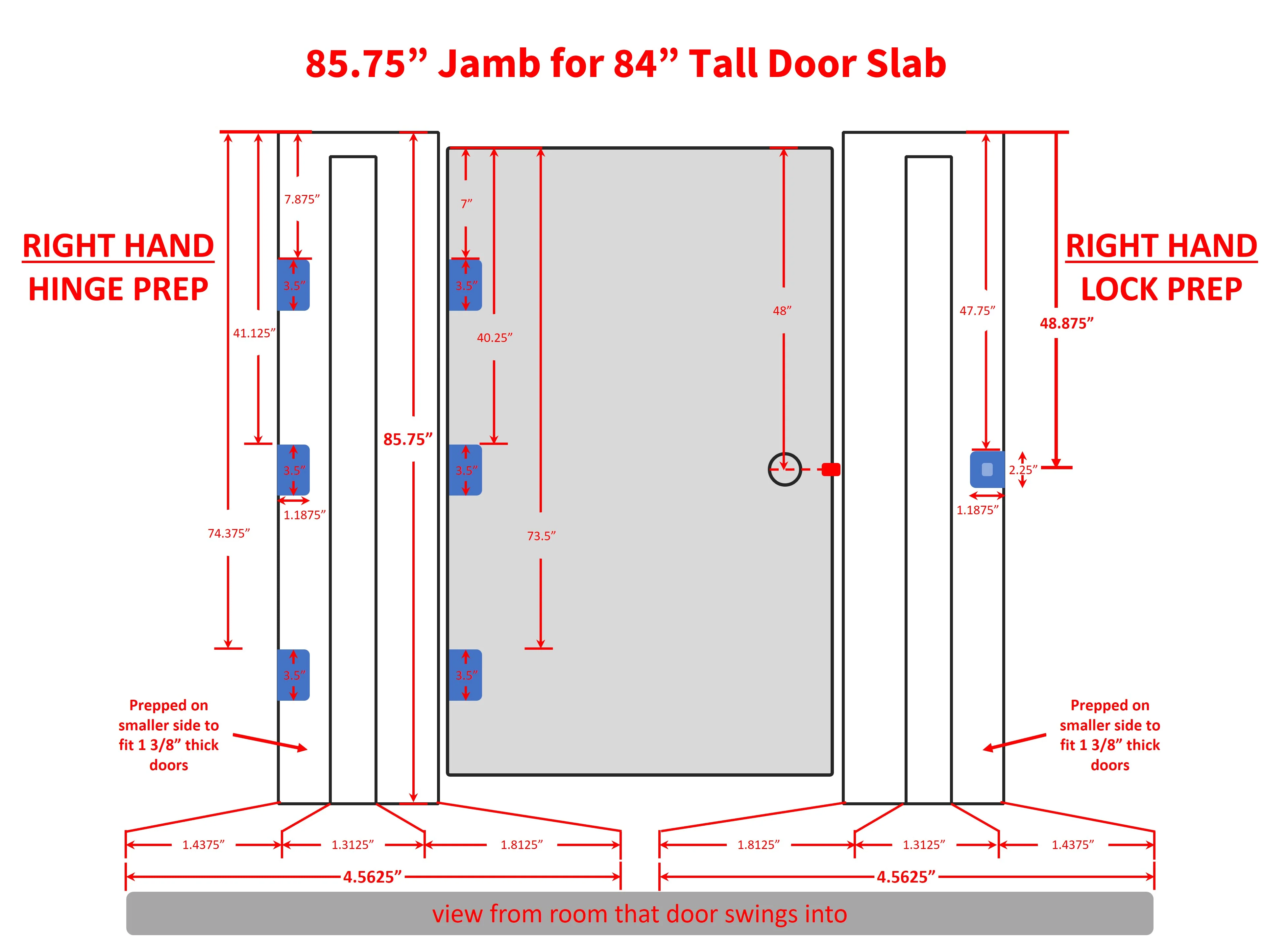 Interior Hinge Jamb Leg (Stain Grade Poplar) - Image 11