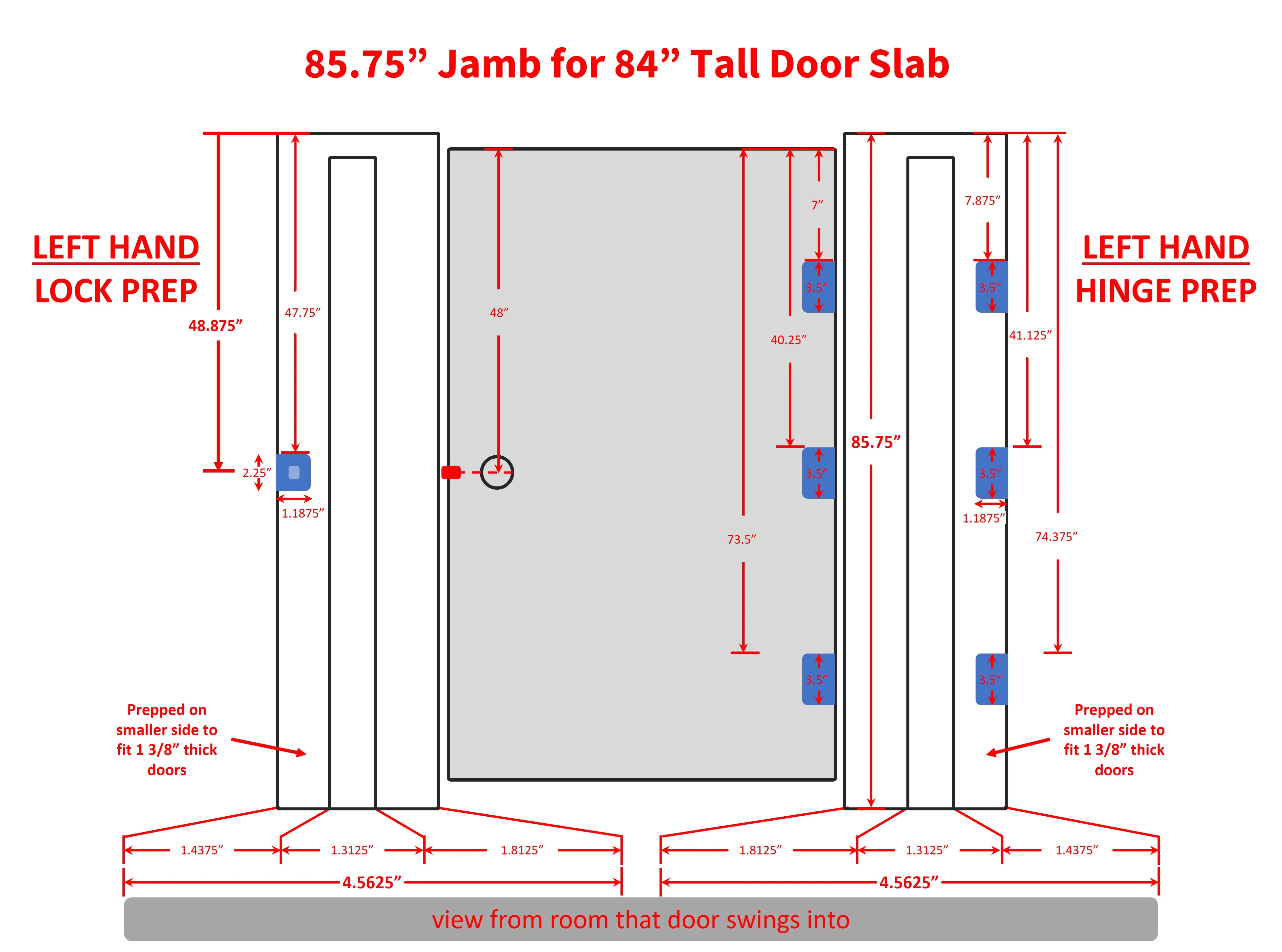 Interior Hinge Jamb Leg (Stain Grade Poplar) - Image 12