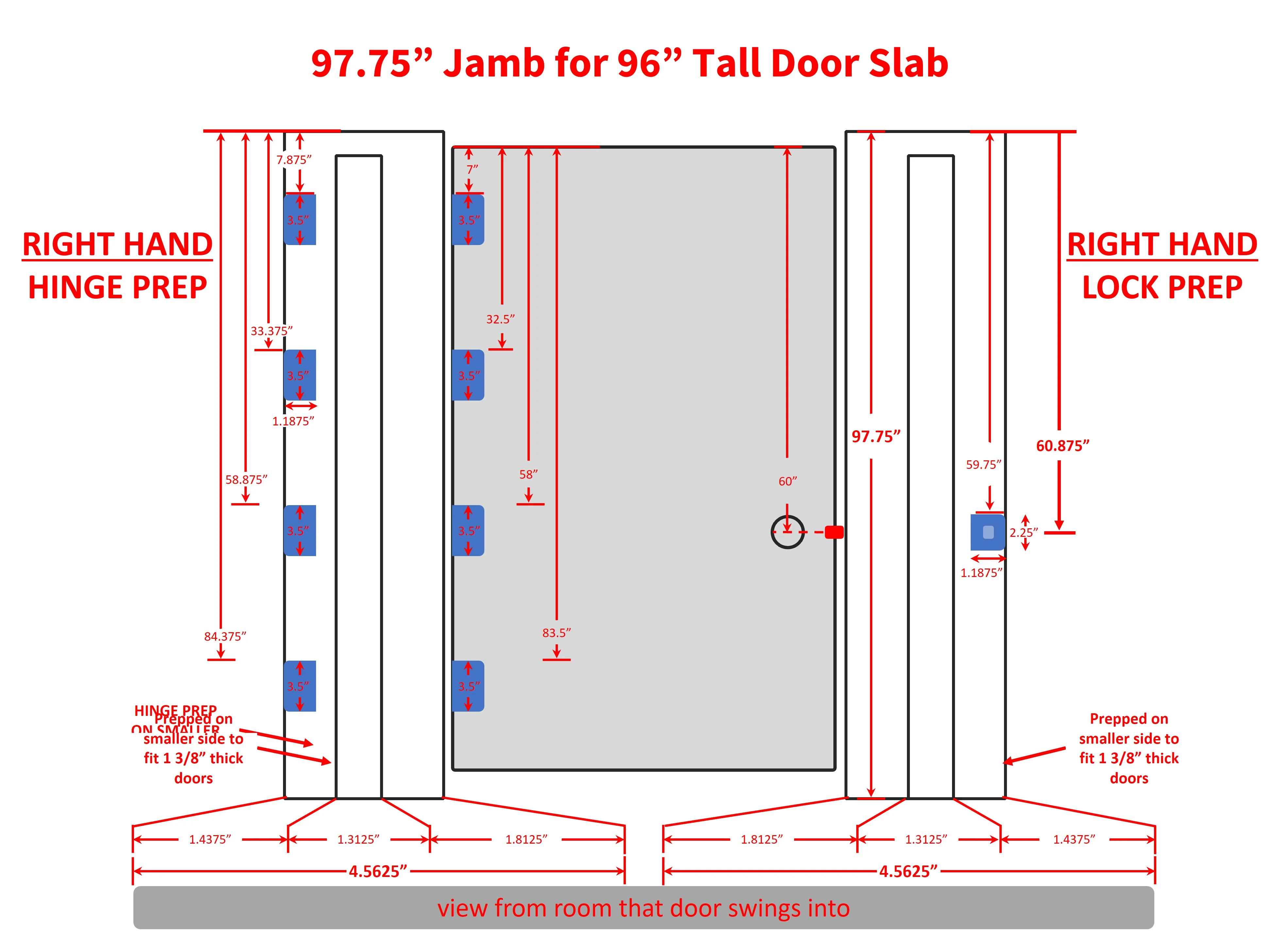 Interior Hinge Jamb Leg (Stain Grade Poplar) - Image 14