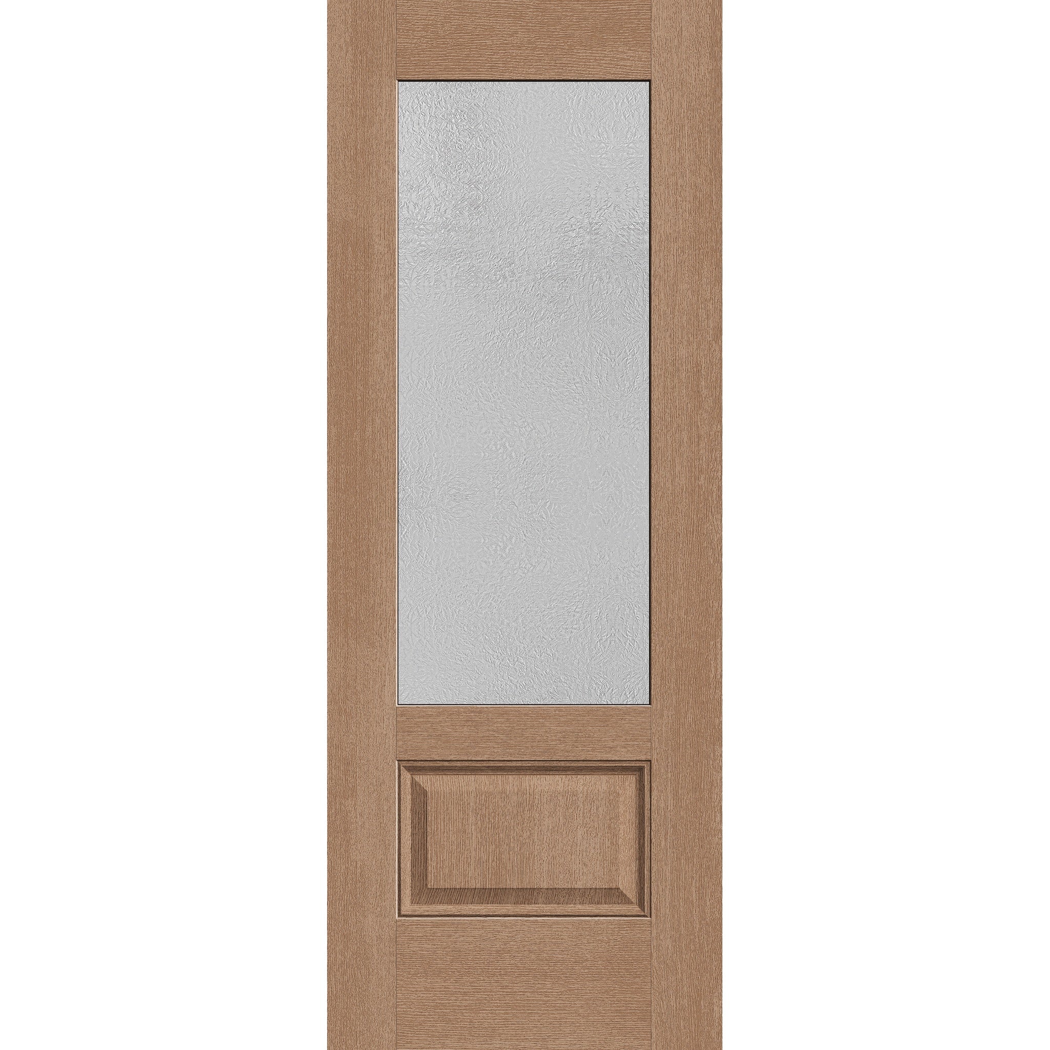 Micro-Granite Flush Glazed Hurricane-Rated Fiberglass Entry Door - 3/4 Lite (30" x 80")