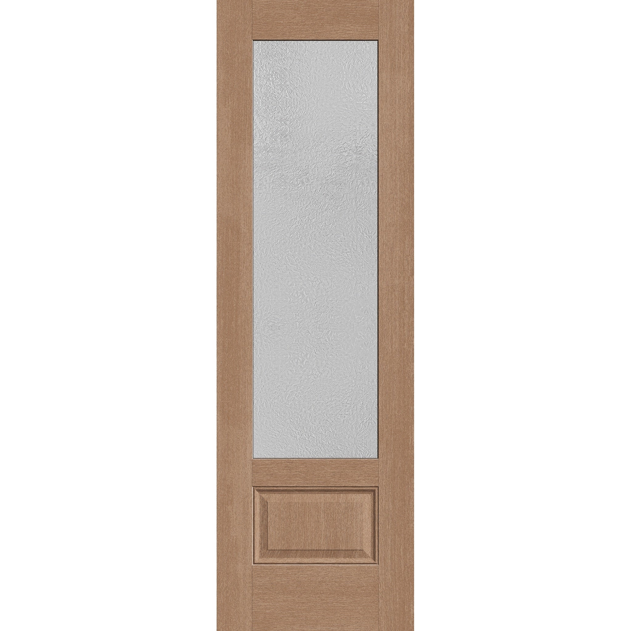 Micro-Granite Flush Glazed Hurricane-Rated Fiberglass Entry Door - 3/4 Lite (30" x 96")