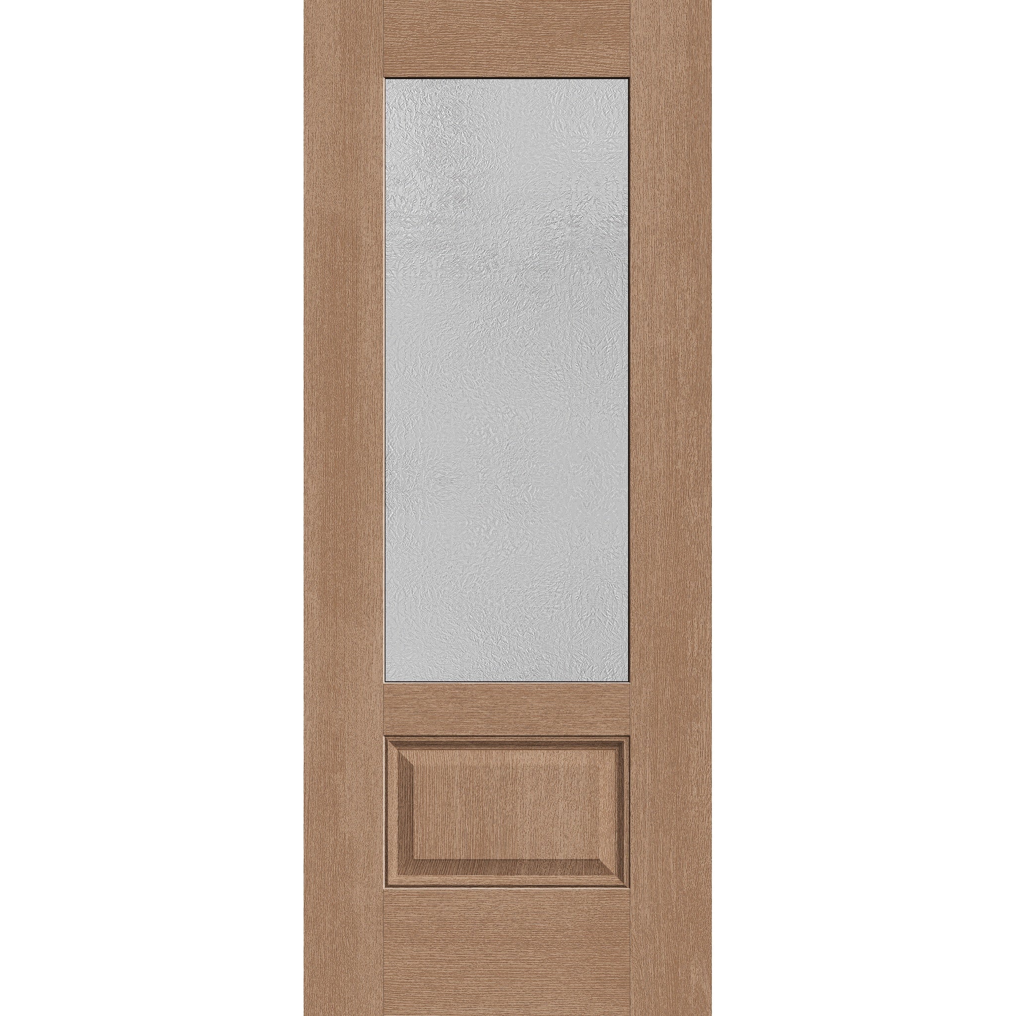 Micro-Granite Flush Glazed Hurricane-Rated Fiberglass Entry Door - 3/4 Lite (32" x 80")