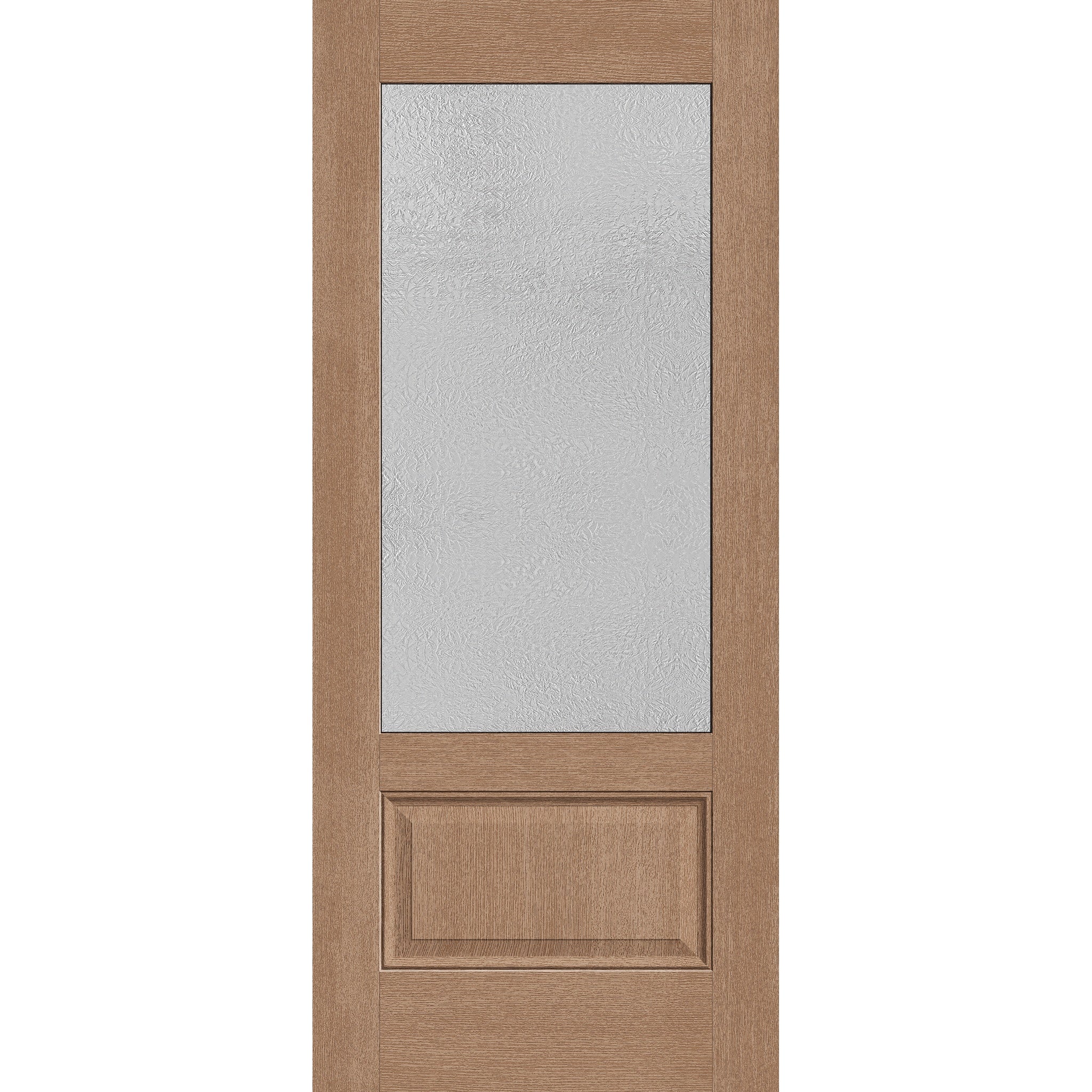 Micro-Granite Flush Glazed Hurricane-Rated Fiberglass Entry Door - 3/4 Lite (34" x 80")