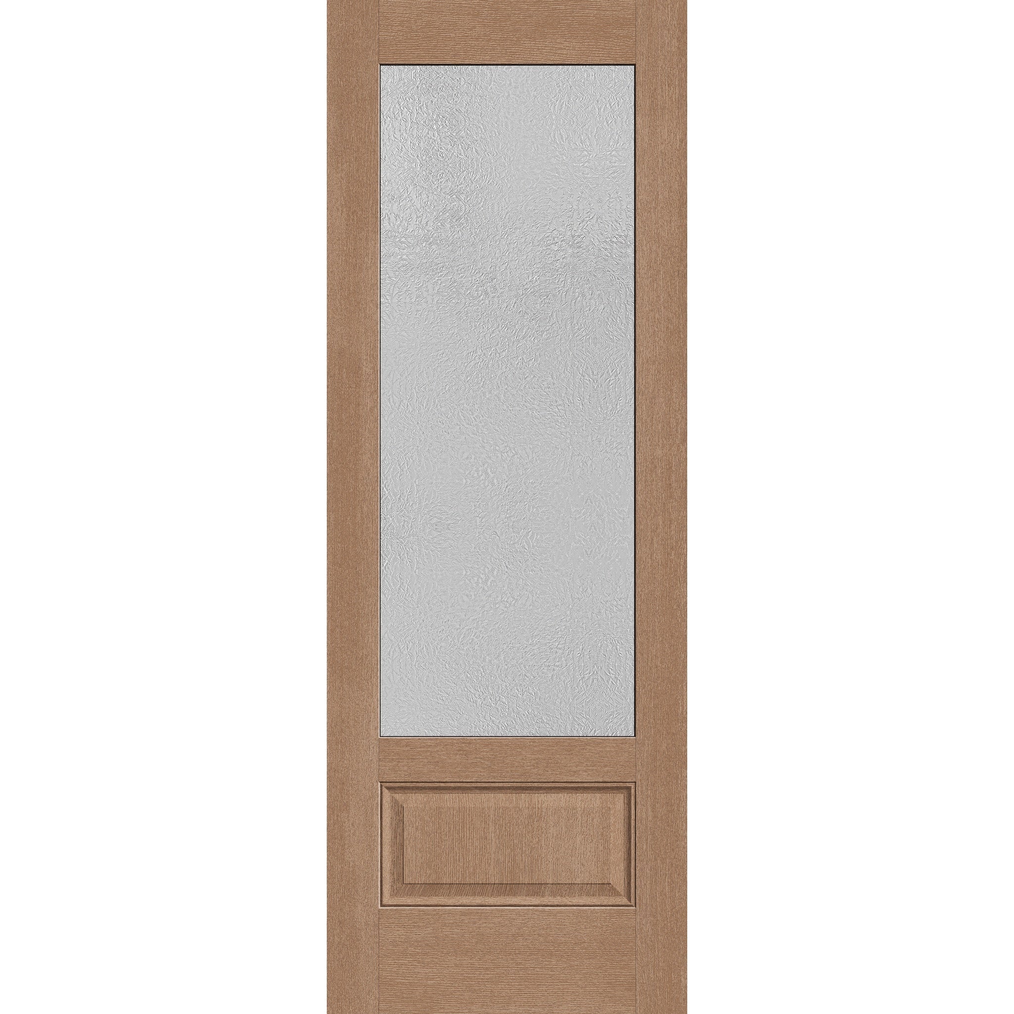 Micro-Granite Flush Glazed Hurricane-Rated Fiberglass Entry Door - 3/4 Lite (34" x 96")