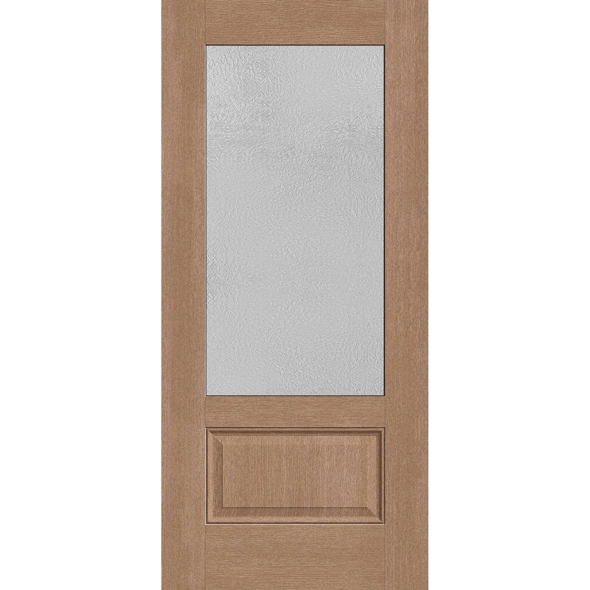 Micro-Granite Flush Glazed Hurricane-Rated Fiberglass Entry Door - 3/4 Lite (36" x 80")