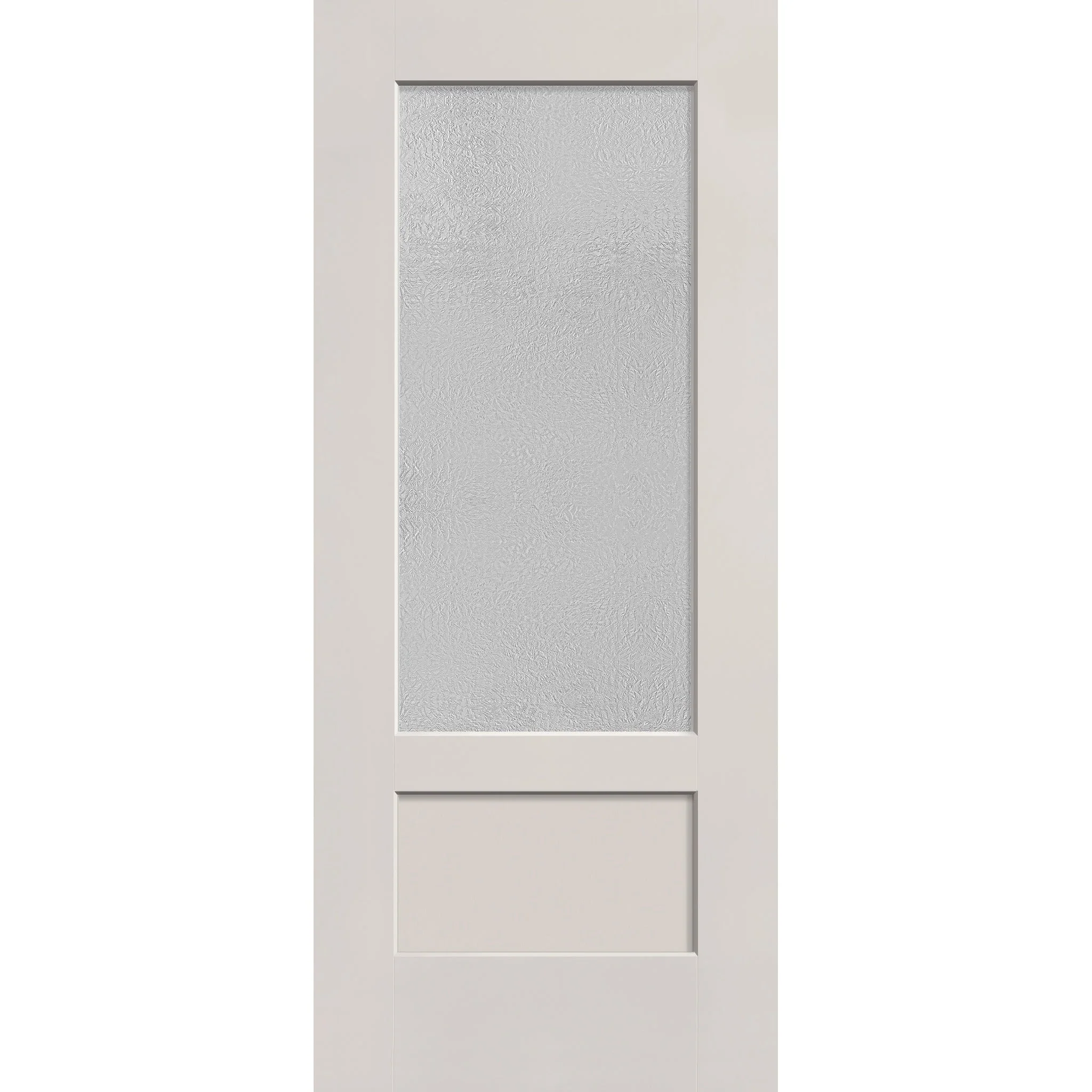 Micro-Granite Flush Glazed Hurricane-Rated Fiberglass Entry Door - 3/4 Lite Shaker (34" x 80") - Image 2