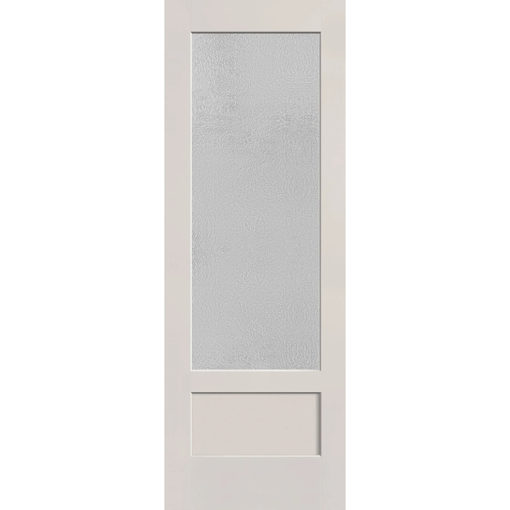 Micro-Granite Flush Glazed Hurricane-Rated Fiberglass Entry Door - 3/4 Lite Shaker (34" x 96")