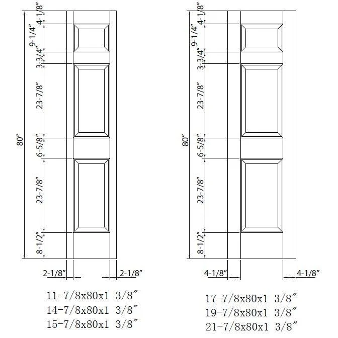 Poplar Interior Door Slab (6 Panel) - Image 7