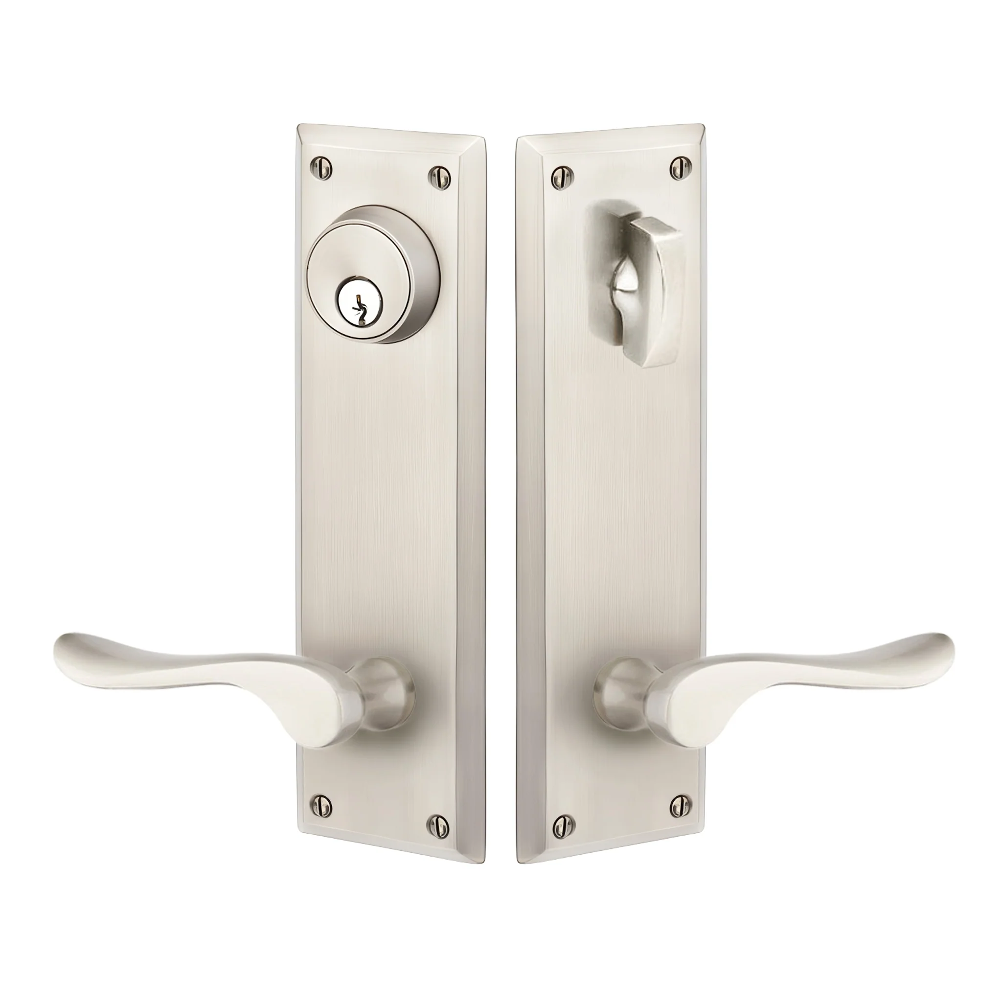Quincy Sideplate Entry Lockset by Emtek