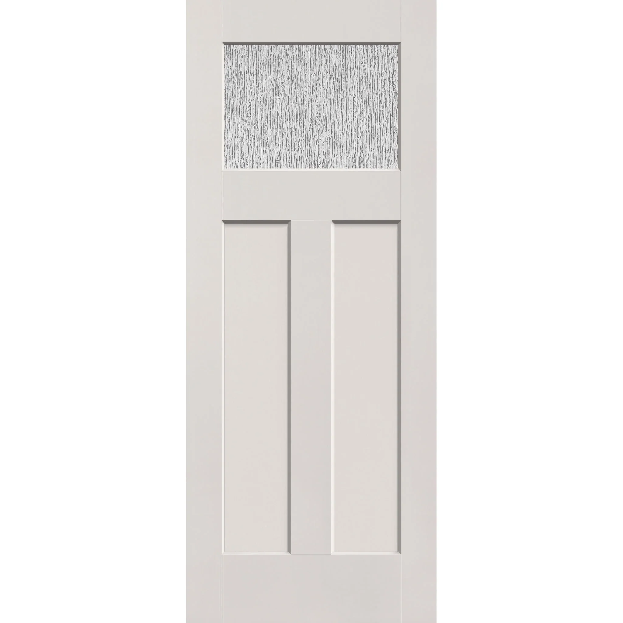 Rain Flush Glazed Fiberglass Entry Door - Craftsman 2 Panel (32" x 80") - Image 2