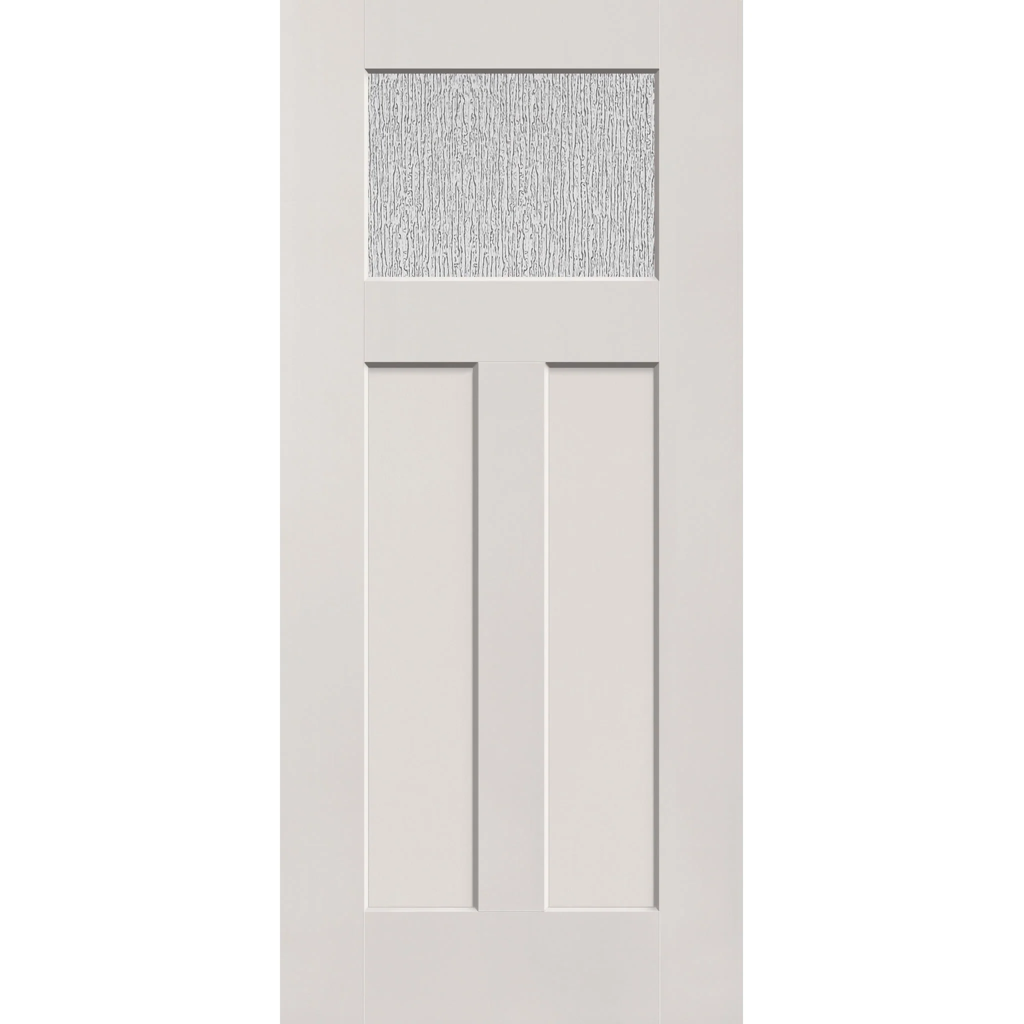 Rain Flush Glazed Fiberglass Entry Door - Craftsman 2 Panel (36" x 80") - Image 2