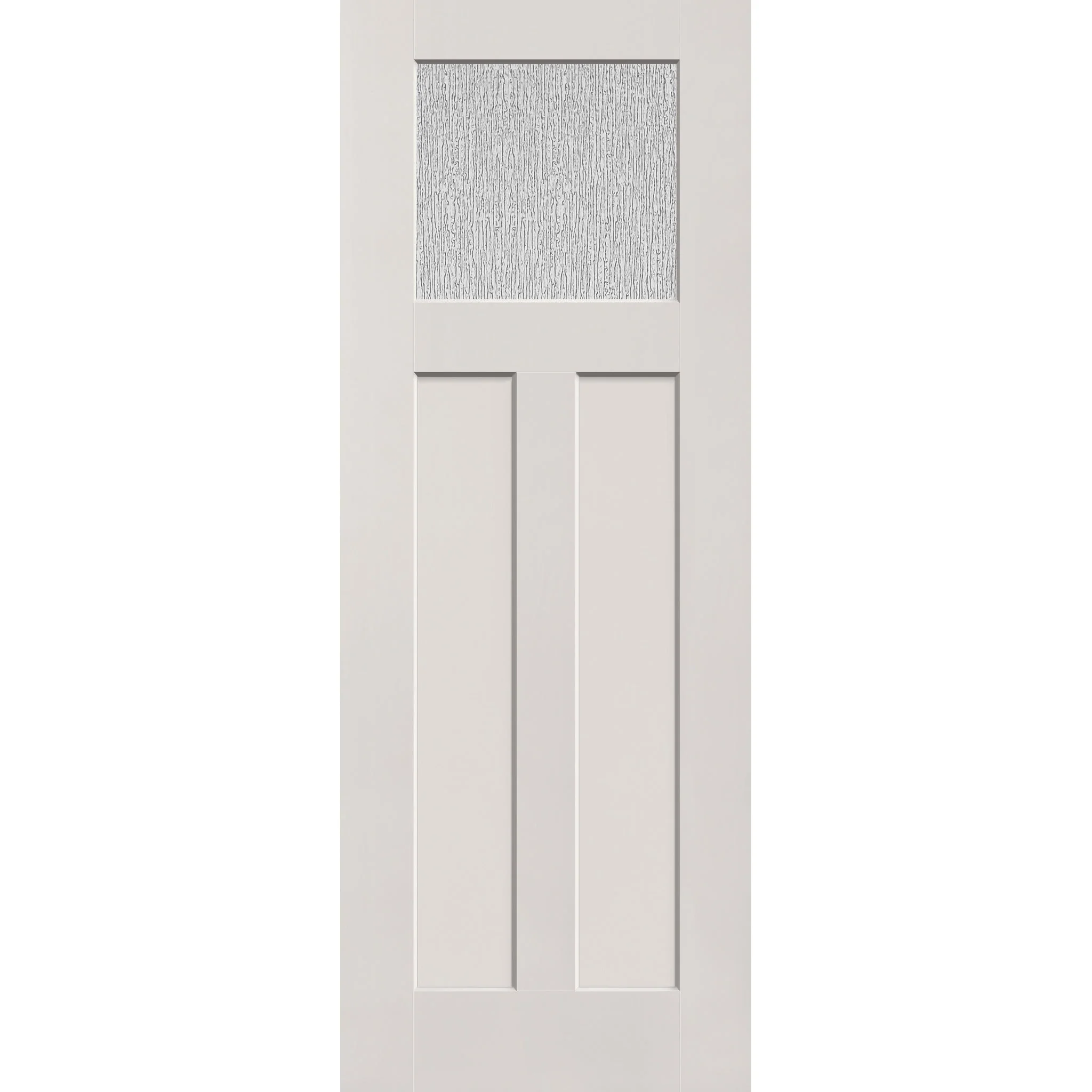 Rain Flush Glazed Fiberglass Entry Door - Craftsman 2 Panel (36" x 96") - Image 2