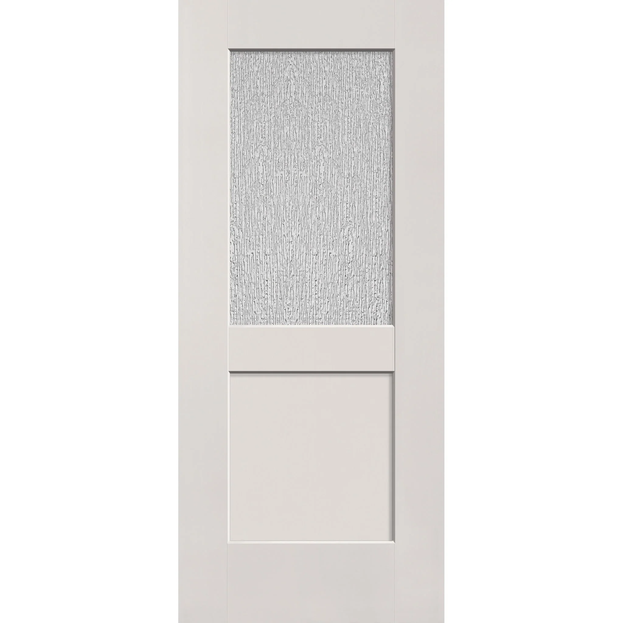 Rain Flush Glazed Fiberglass Entry Door - Half Lite Shaker (34" x 80")