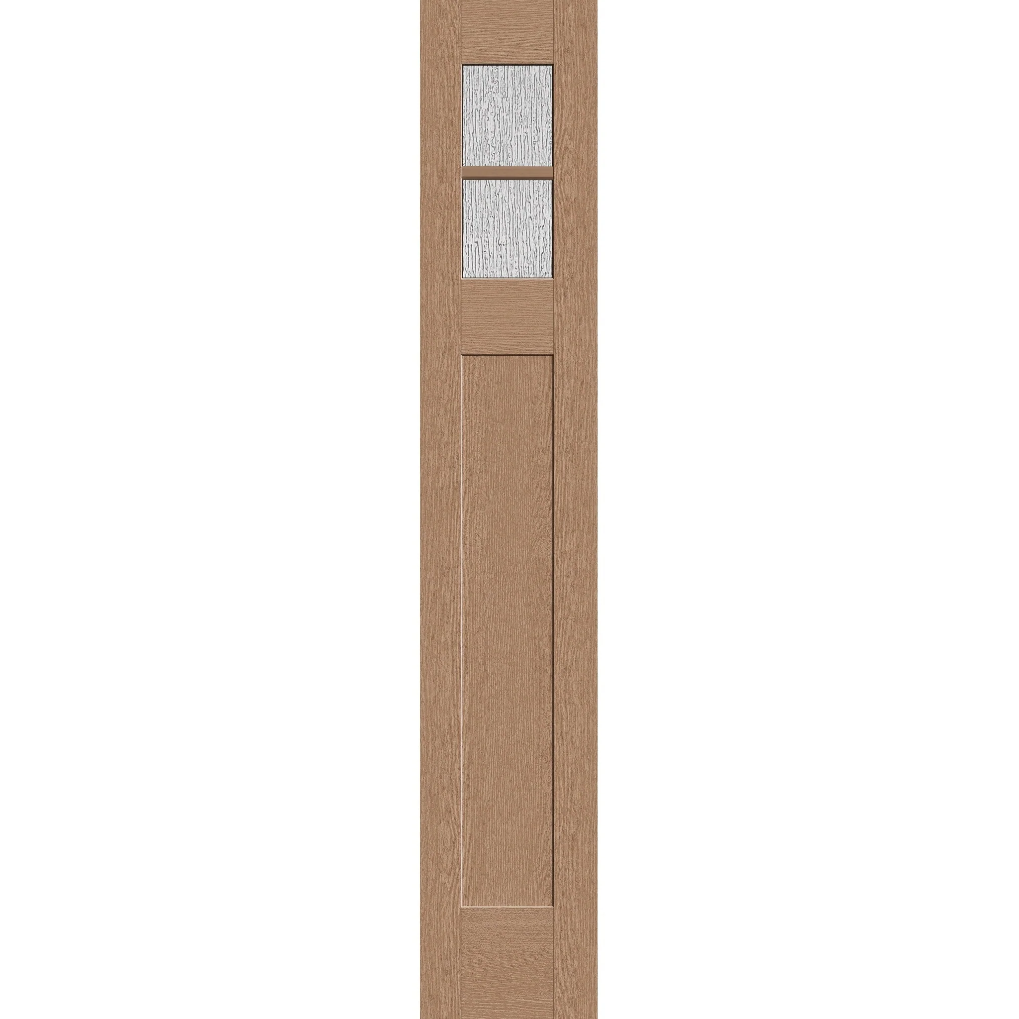 Rain Flush Glazed Fiberglass Sidelite Panel - Craftsman (14" x 80") - Image 2