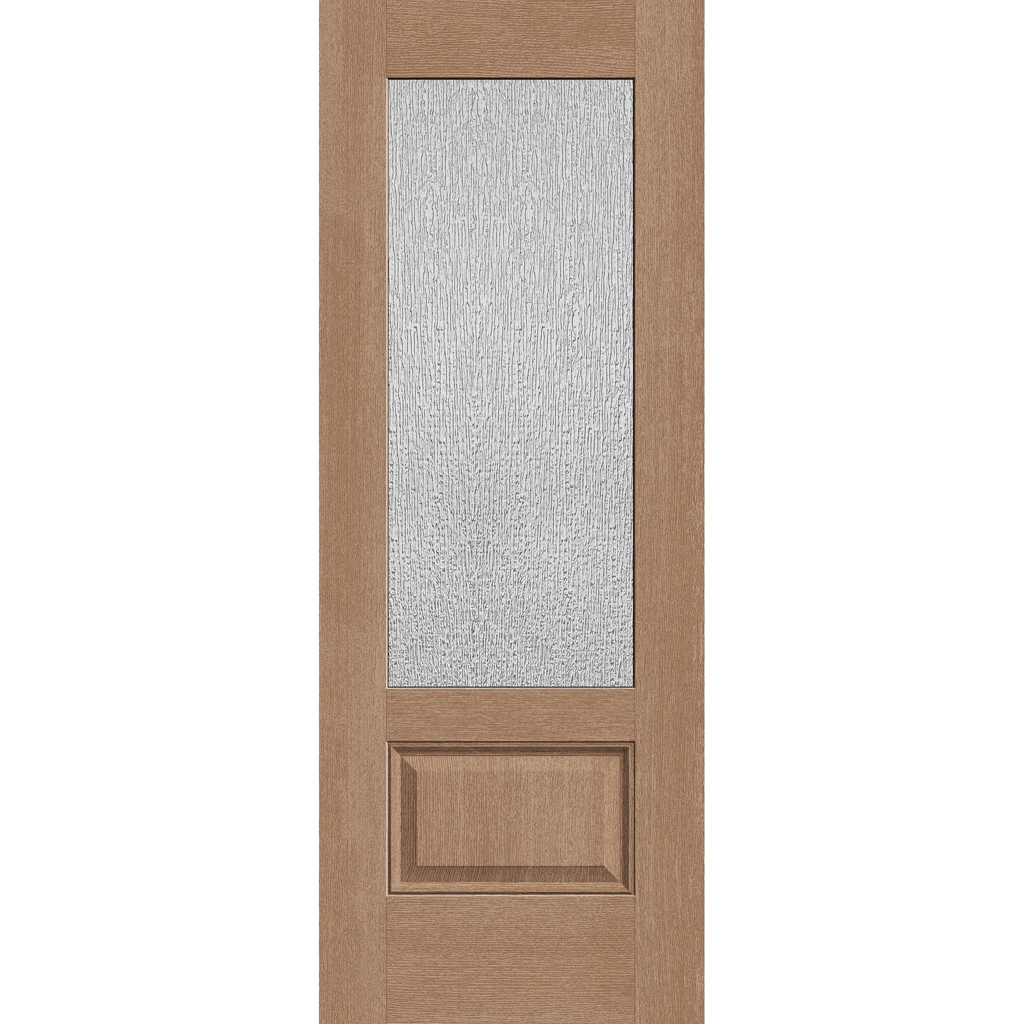 Rain Flush Glazed Hurricane-Rated Fiberglass Entry Door - 3/4 Lite (30" x 80")