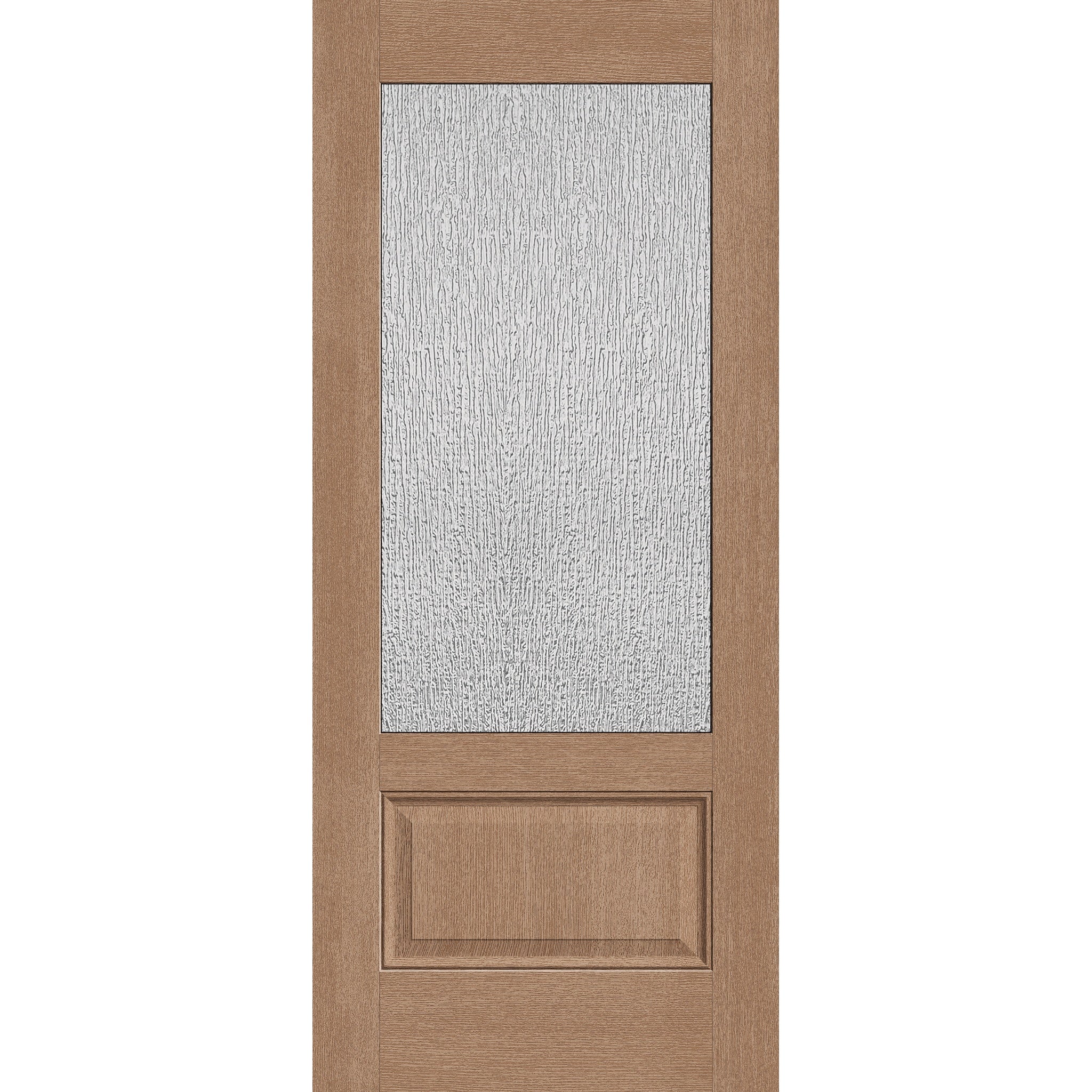 Rain Flush Glazed Hurricane-Rated Fiberglass Entry Door - 3/4 Lite (34" x 80")