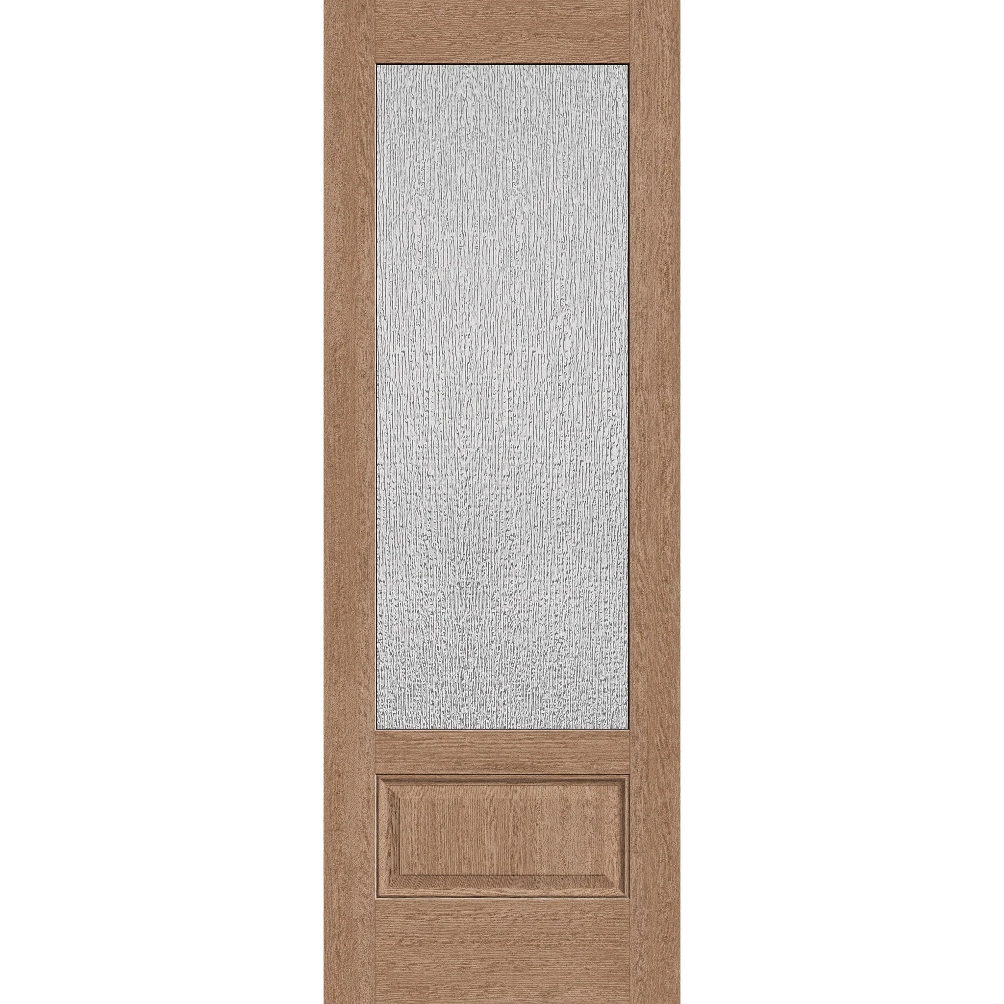 Rain Flush Glazed Hurricane-Rated Fiberglass Entry Door - 3/4 Lite (34" x 96")