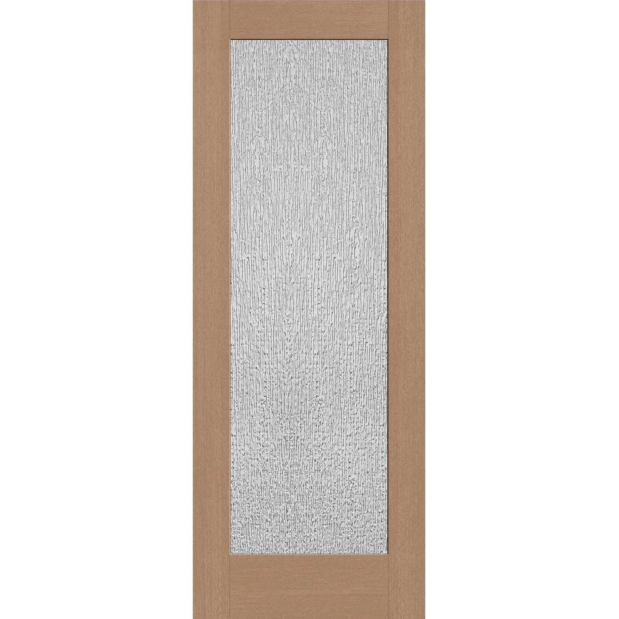 Rain Flush Glazed Hurricane-Rated Fiberglass Entry Door - Full Lite (36" x 96")